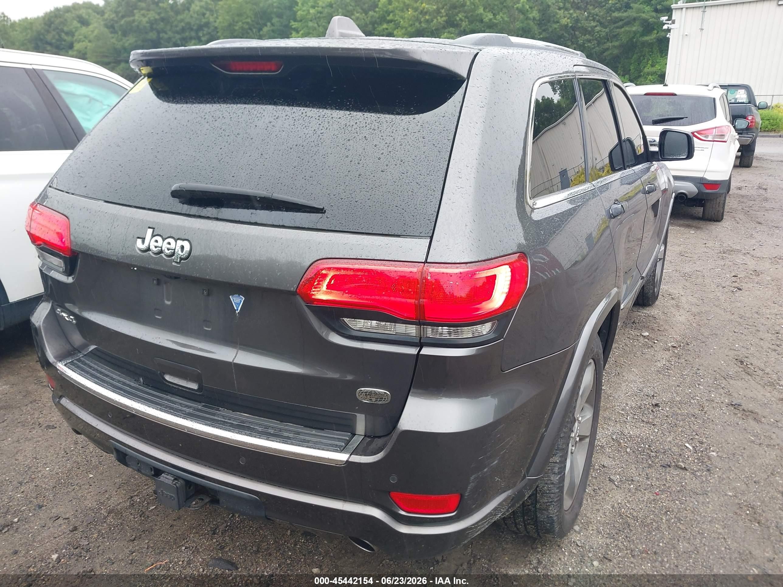 2014 Jeep Grand Cherokee Overland Gray vin: 1C4RJFCG7EC356158