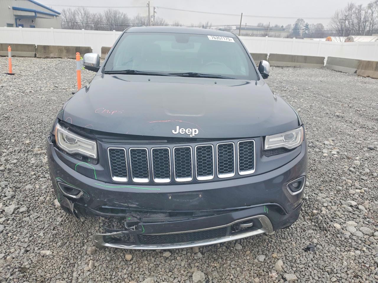 2014 Jeep Grand Cherokee Overland Black vin: 1C4RJFCG7EC474534