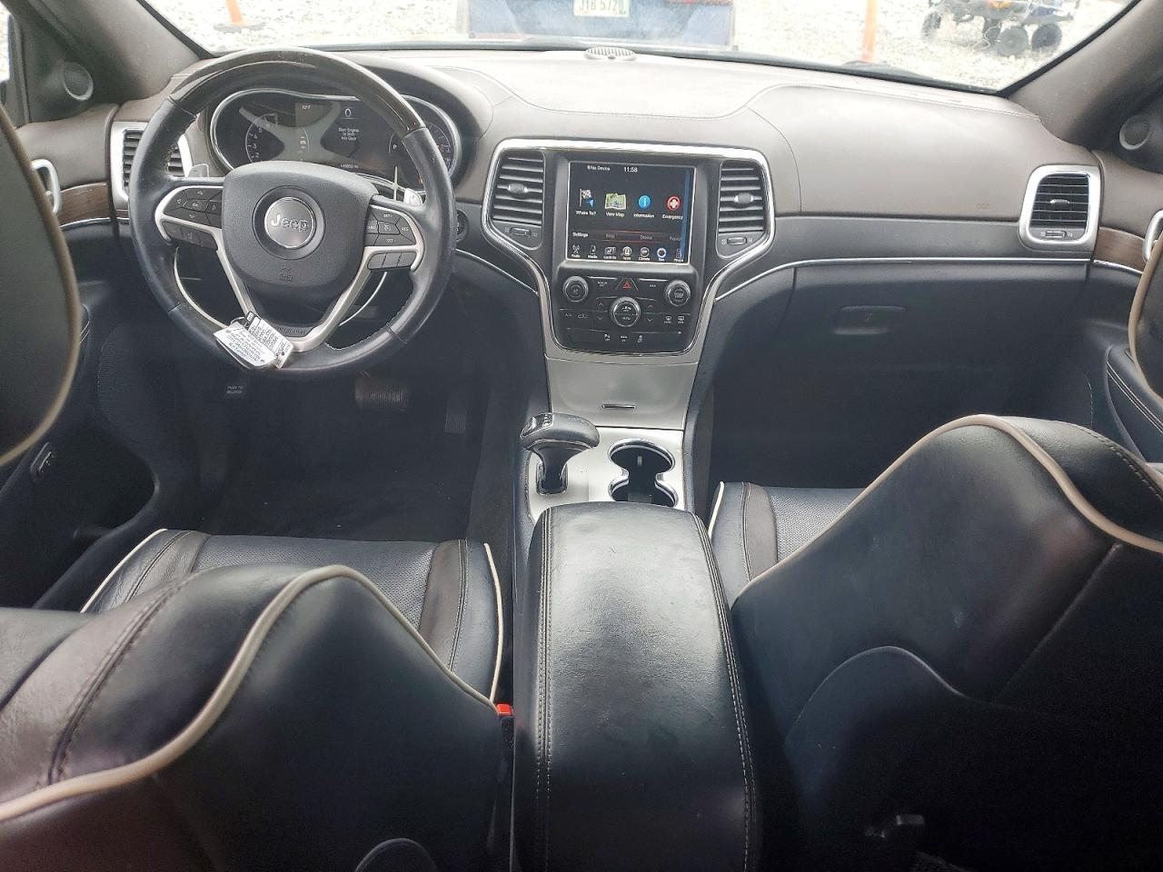 2014 Jeep Grand Cherokee Overland Black vin: 1C4RJFCG7EC474534