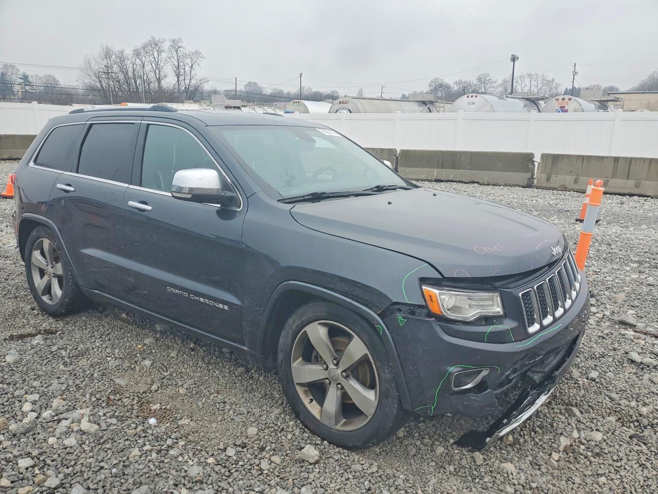 2014 Jeep Grand Cherokee Overland Black vin: 1C4RJFCG7EC474534