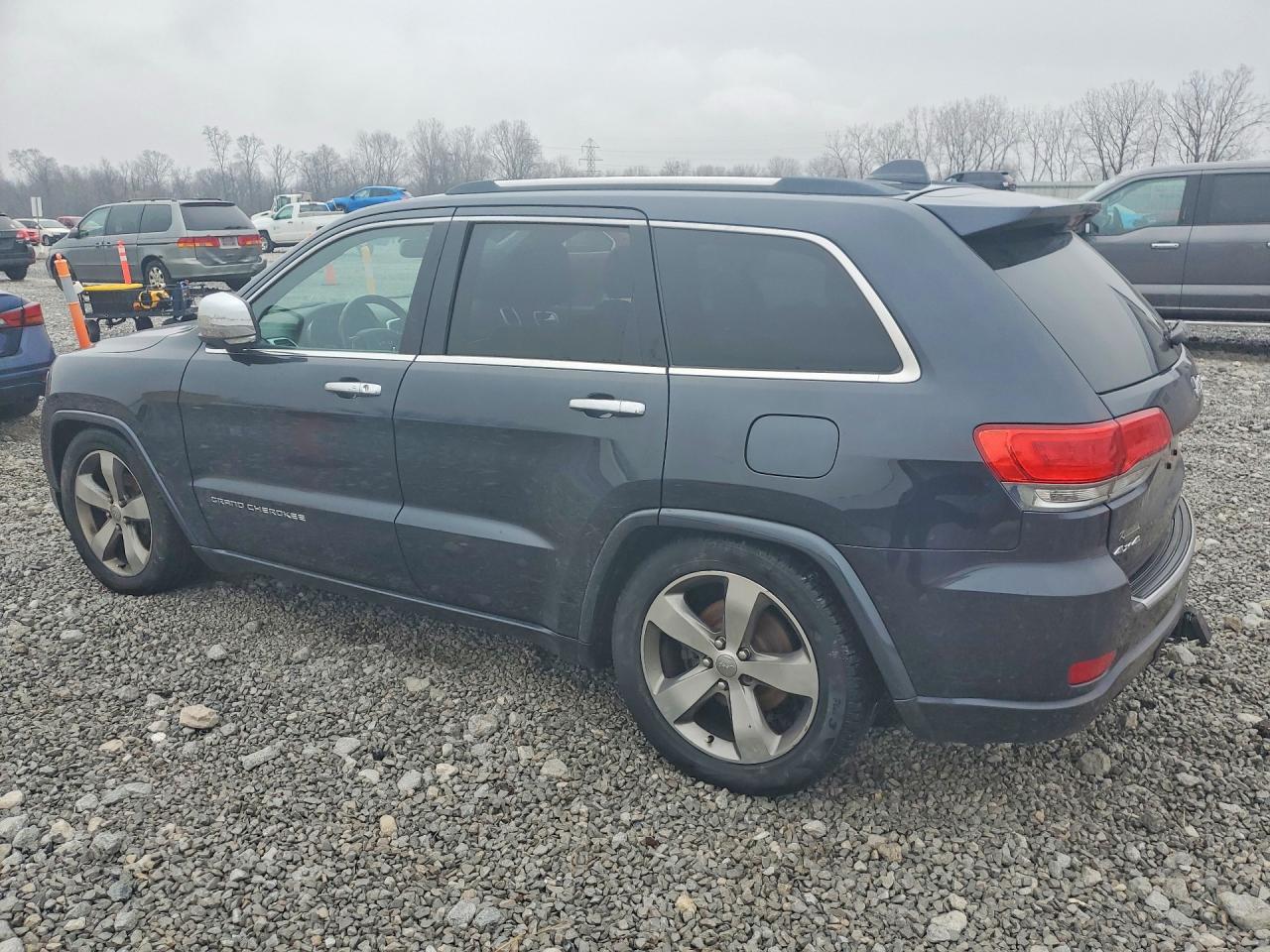 2014 Jeep Grand Cherokee Overland Black vin: 1C4RJFCG7EC474534