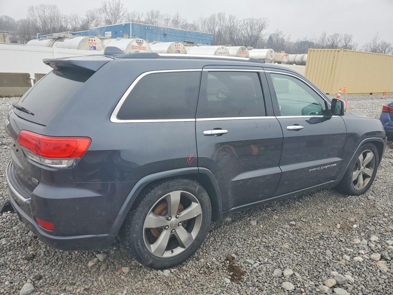 2014 Jeep Grand Cherokee Overland Black vin: 1C4RJFCG7EC474534