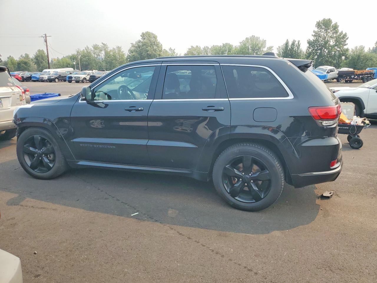 2015 Jeep Grand Cherokee Overland Black vin: 1C4RJFCG7FC111006