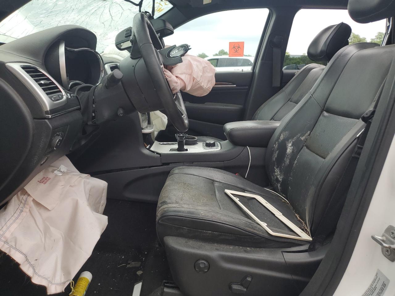 2015 Jeep Grand Cherokee Overland Белый vin: 1C4RJFCG7FC149349 Damage: Airbag - Front Left, Deployed, Replacement Required