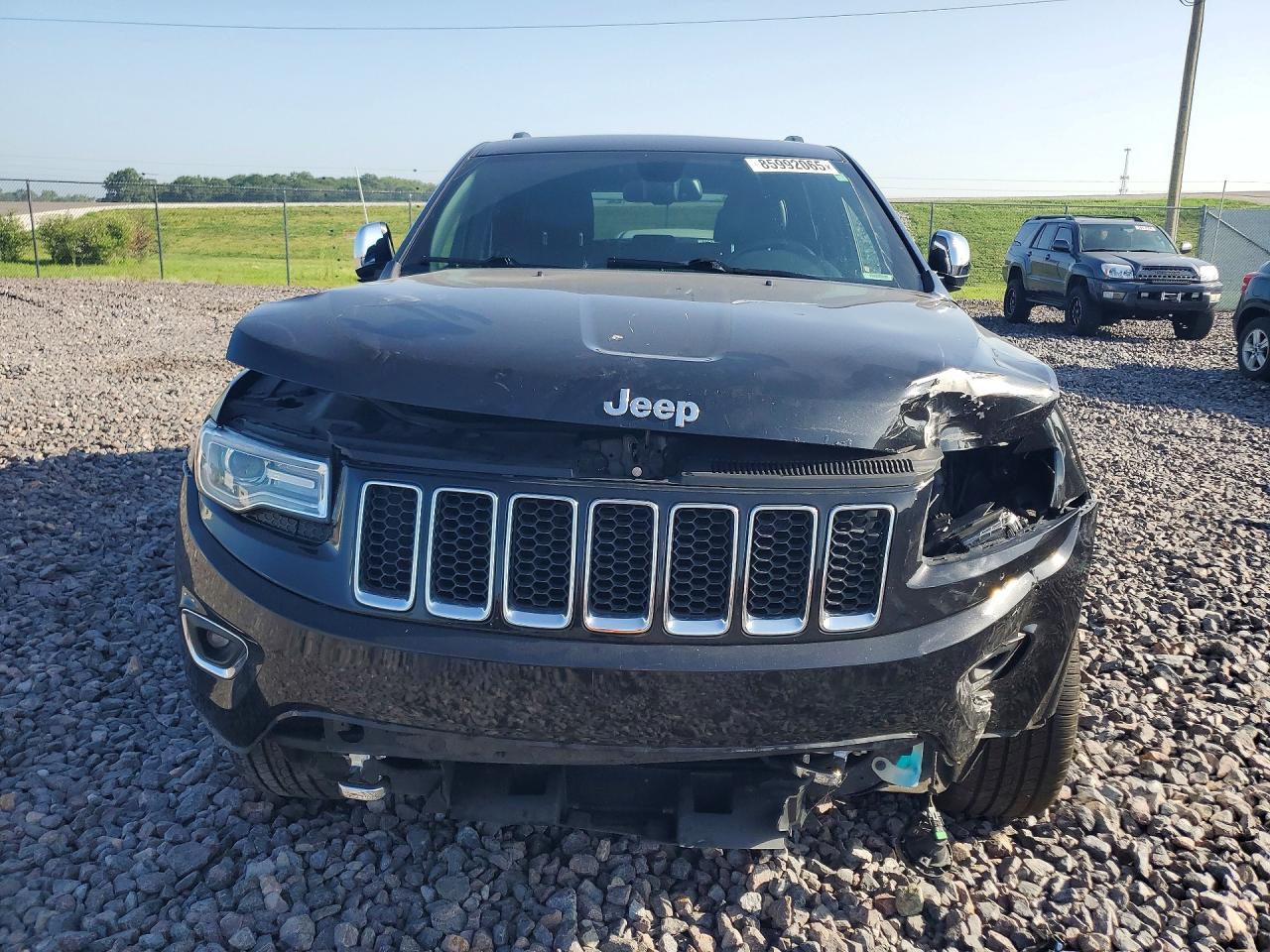 2015 Jeep Grand Cherokee Overland Black vin: 1C4RJFCG7FC173036