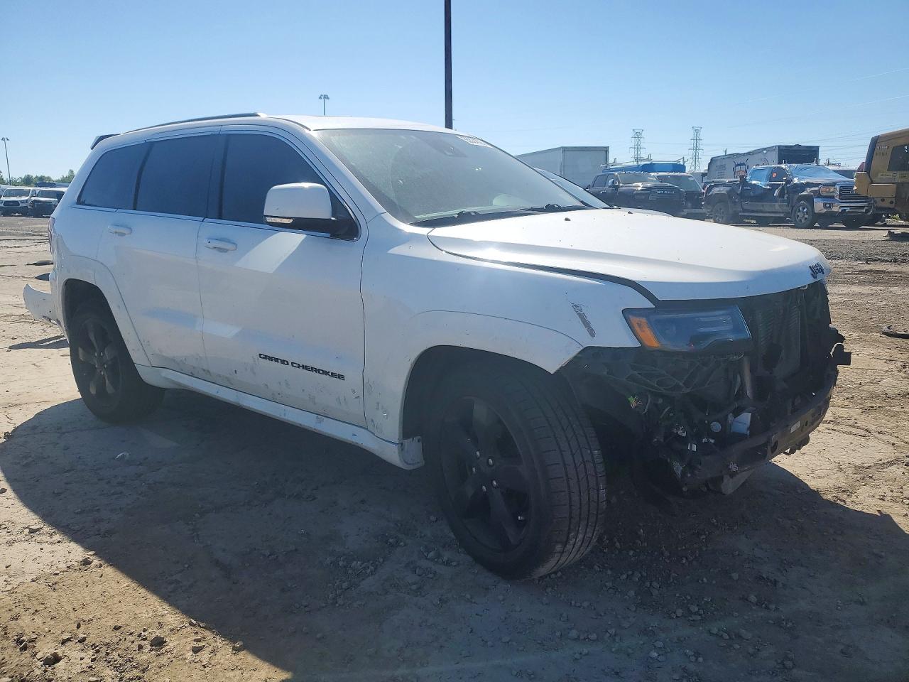 2015 Jeep Grand Cherokee Overland Белый vin: 1C4RJFCG7FC213504