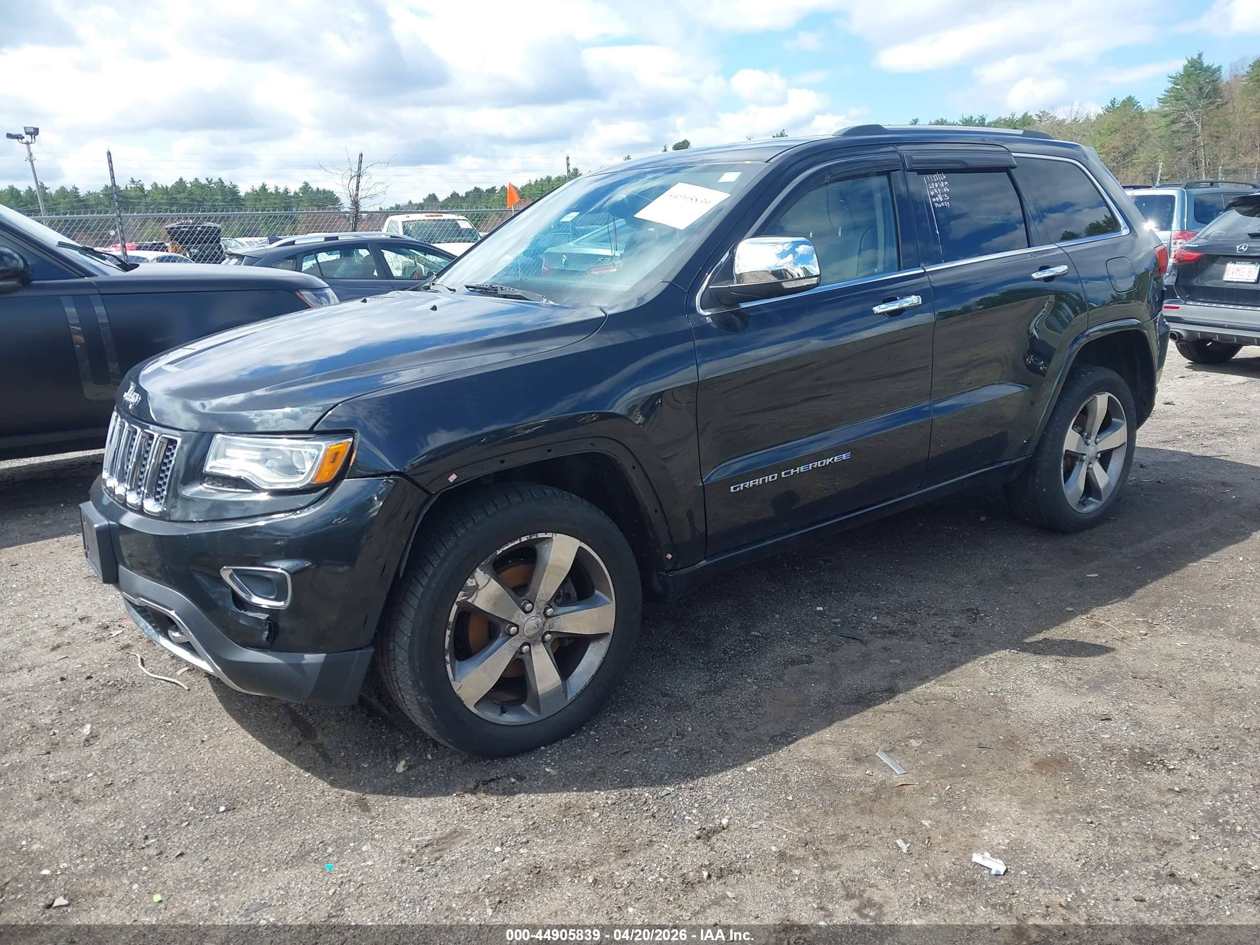 2015 Jeep Grand Cherokee Overland Black vin: 1C4RJFCG7FC608265