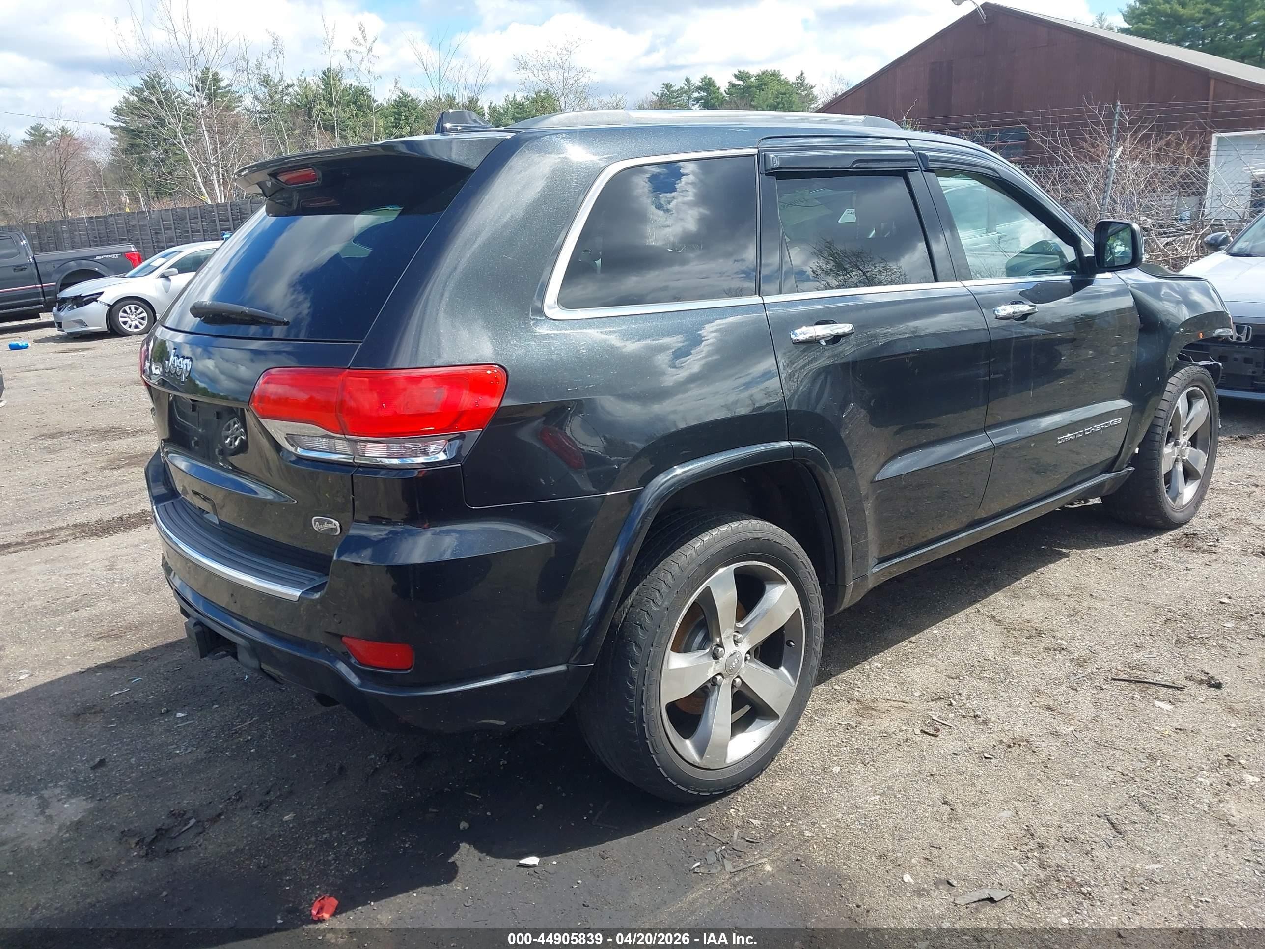 2015 Jeep Grand Cherokee Overland Black vin: 1C4RJFCG7FC608265