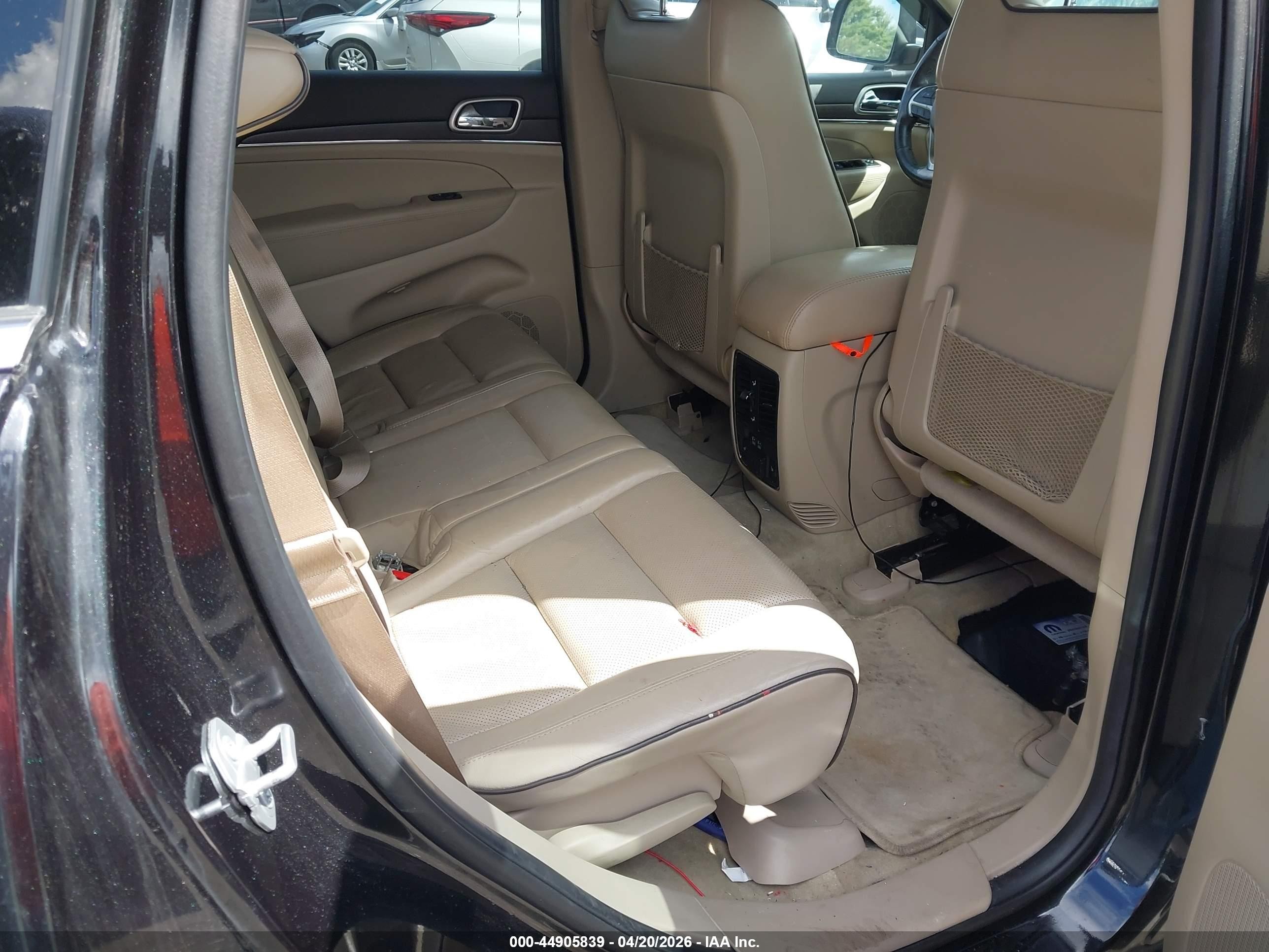 2015 Jeep Grand Cherokee Overland Black vin: 1C4RJFCG7FC608265