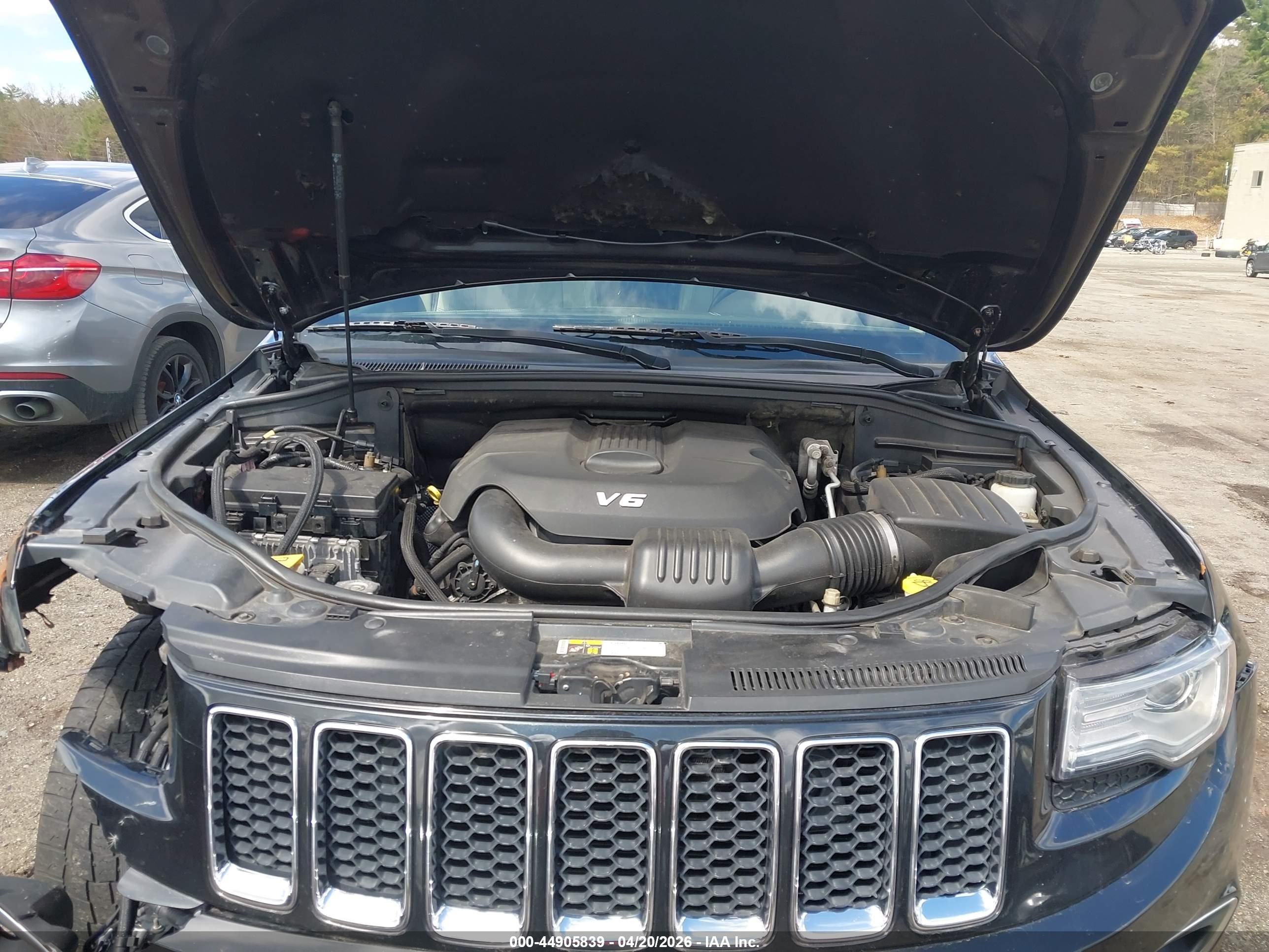 2015 Jeep Grand Cherokee Overland Black vin: 1C4RJFCG7FC608265