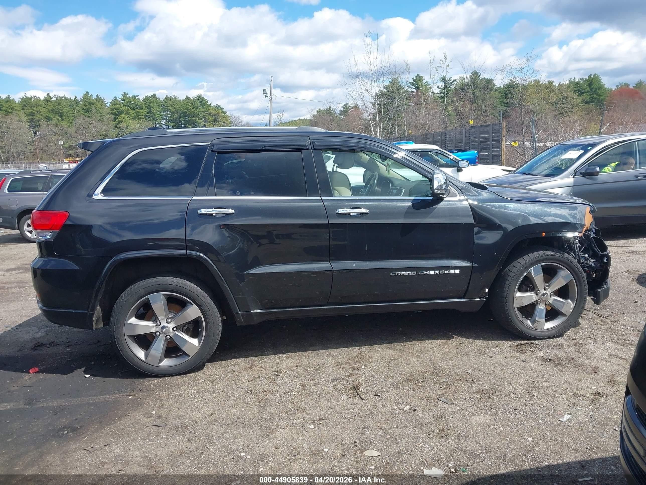 2015 Jeep Grand Cherokee Overland Black vin: 1C4RJFCG7FC608265