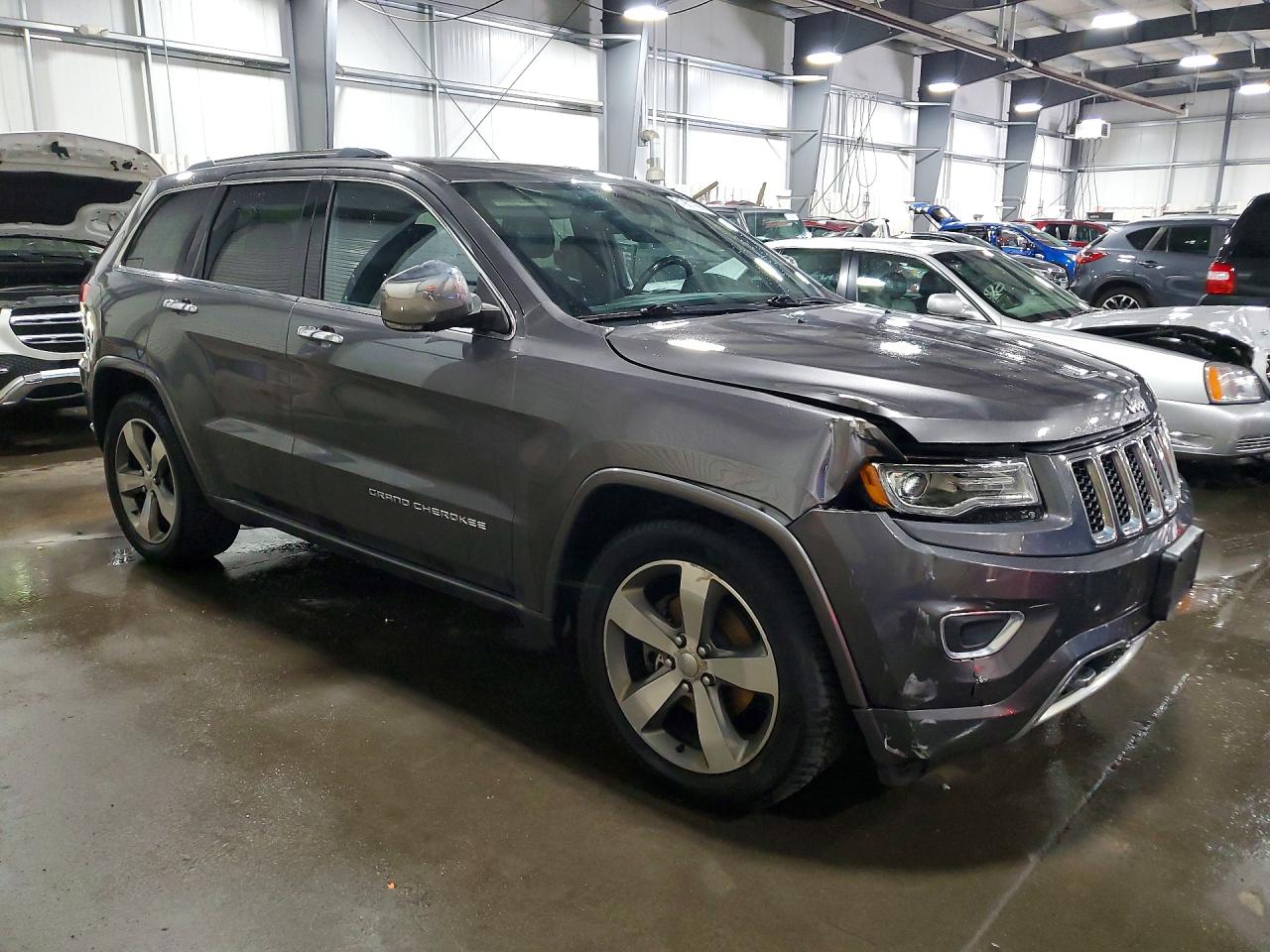 2015 Jeep Grand Cherokee Overland Gray vin: 1C4RJFCG7FC609223