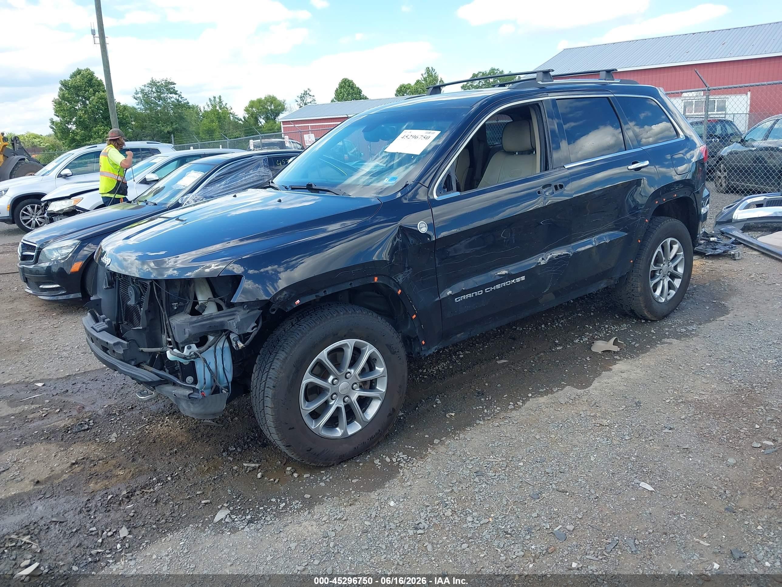 2015 Jeep Grand Cherokee Overland Черный vin: 1C4RJFCG7FC612395