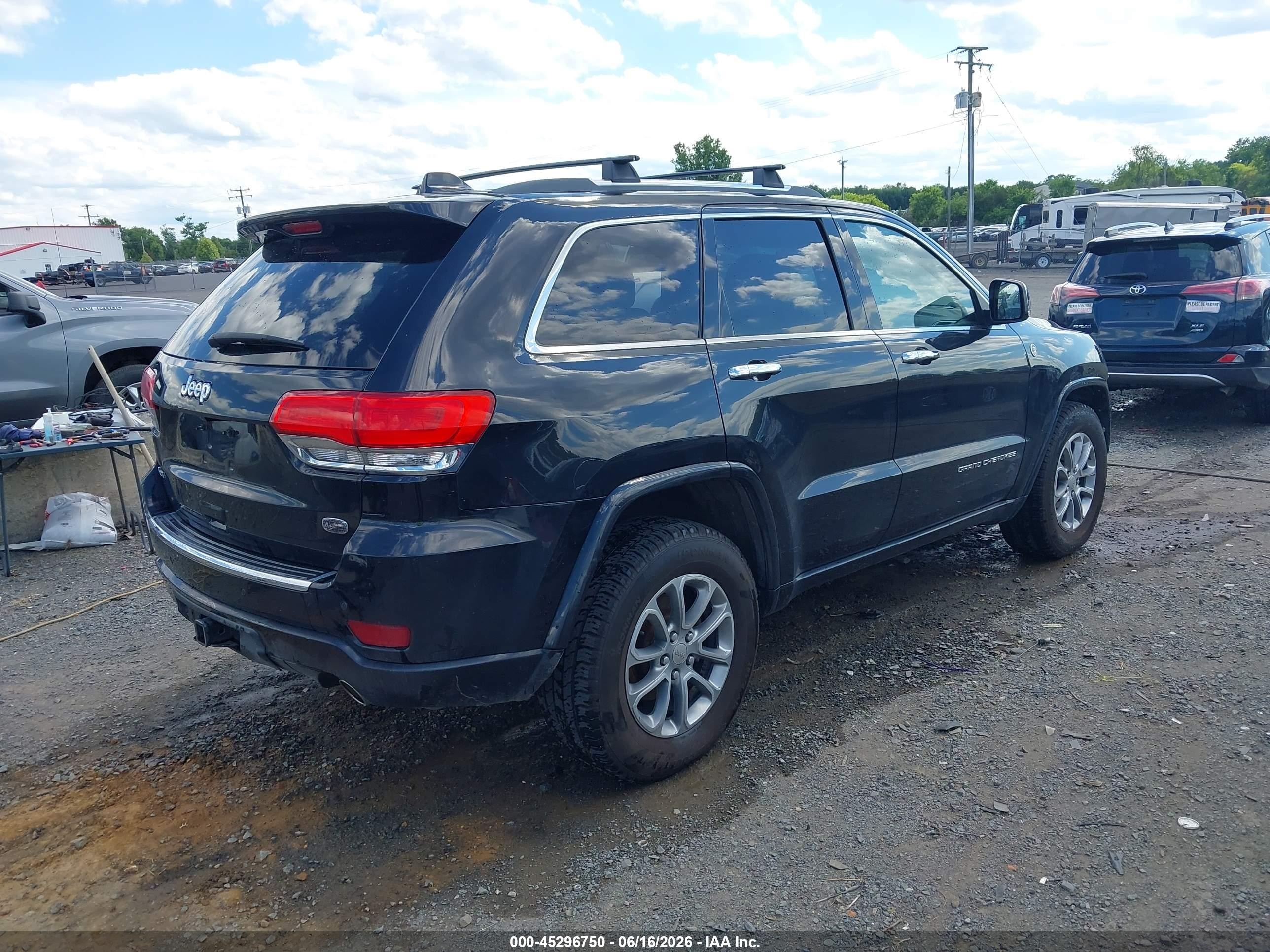 2015 Jeep Grand Cherokee Overland Черный vin: 1C4RJFCG7FC612395