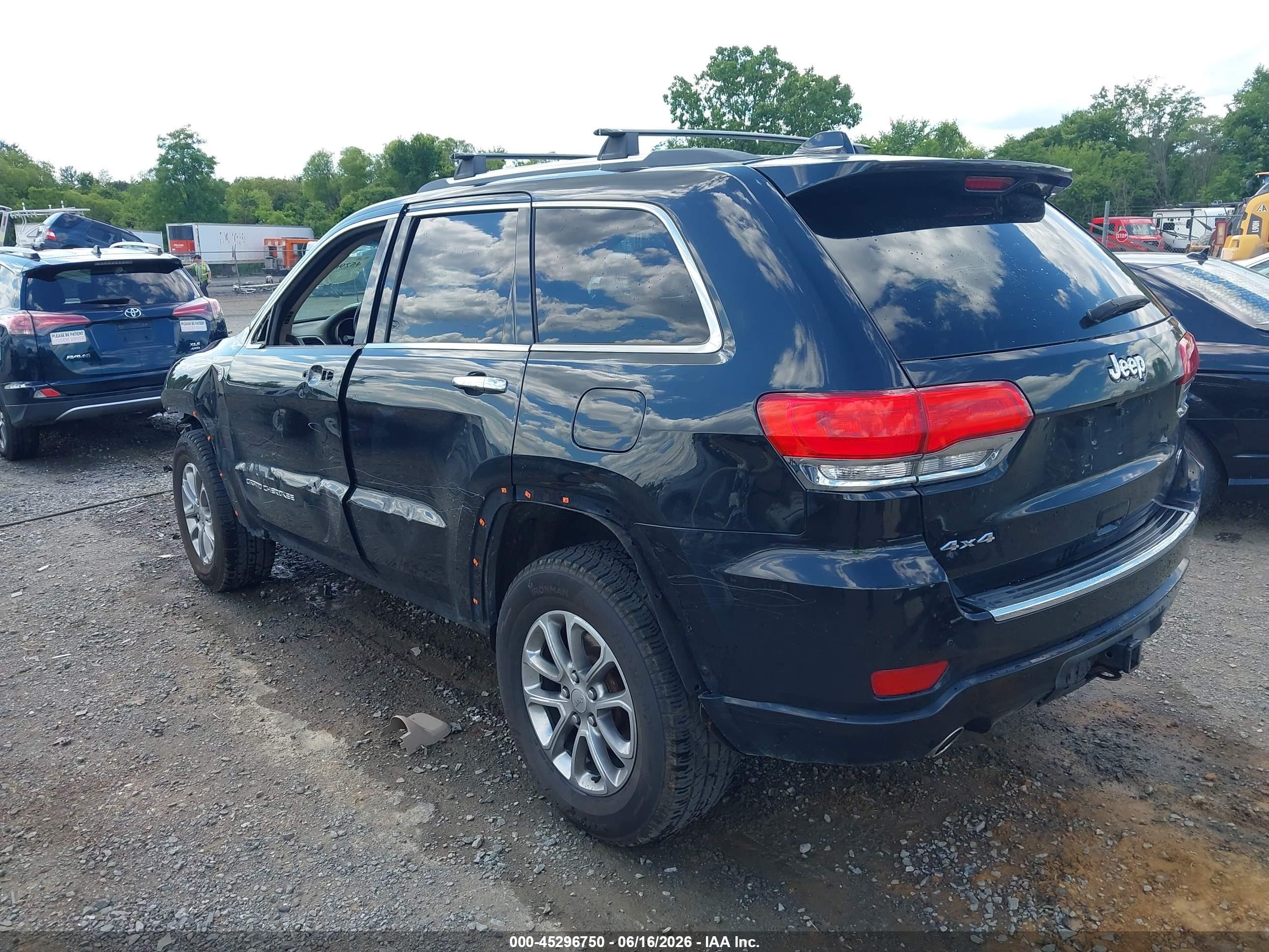 2015 Jeep Grand Cherokee Overland Черный vin: 1C4RJFCG7FC612395