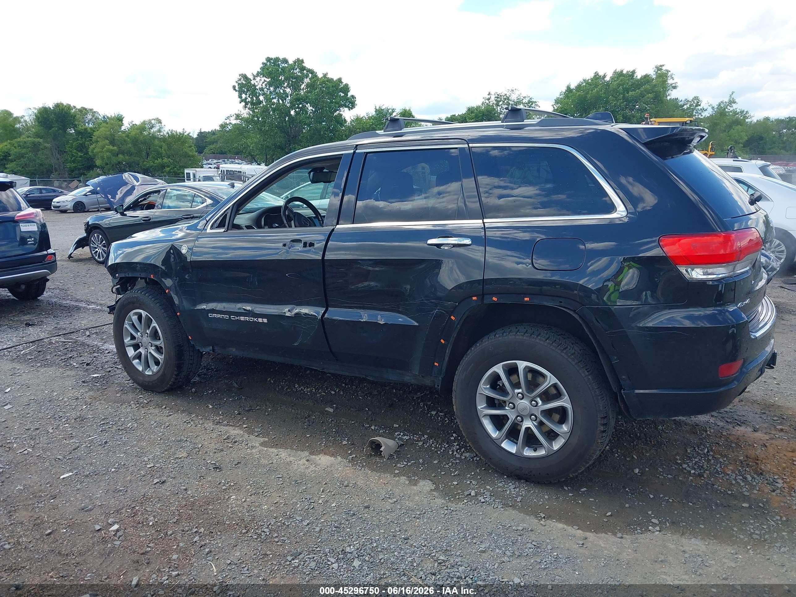 2015 Jeep Grand Cherokee Overland Черный vin: 1C4RJFCG7FC612395
