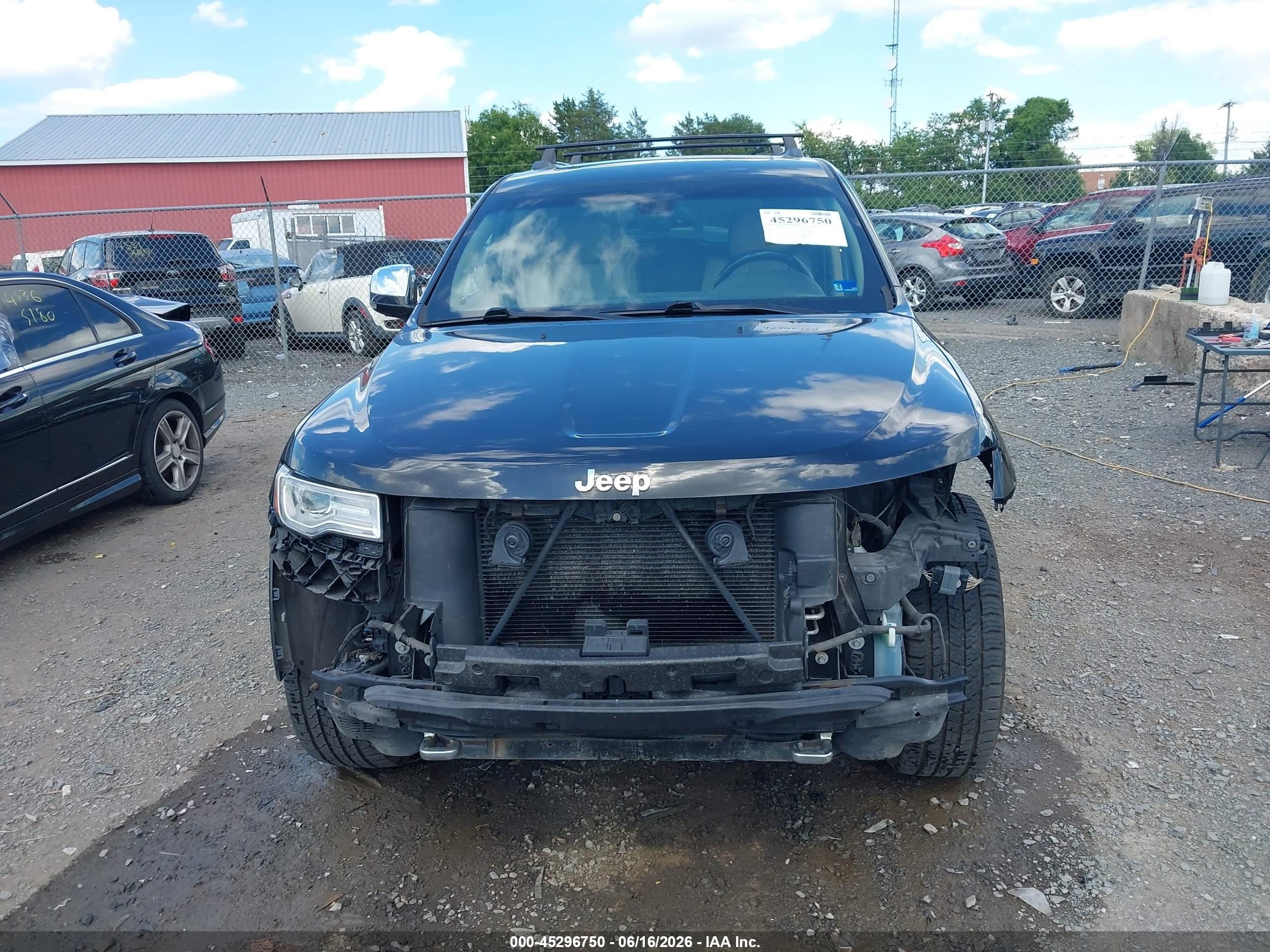 2015 Jeep Grand Cherokee Overland Черный vin: 1C4RJFCG7FC612395