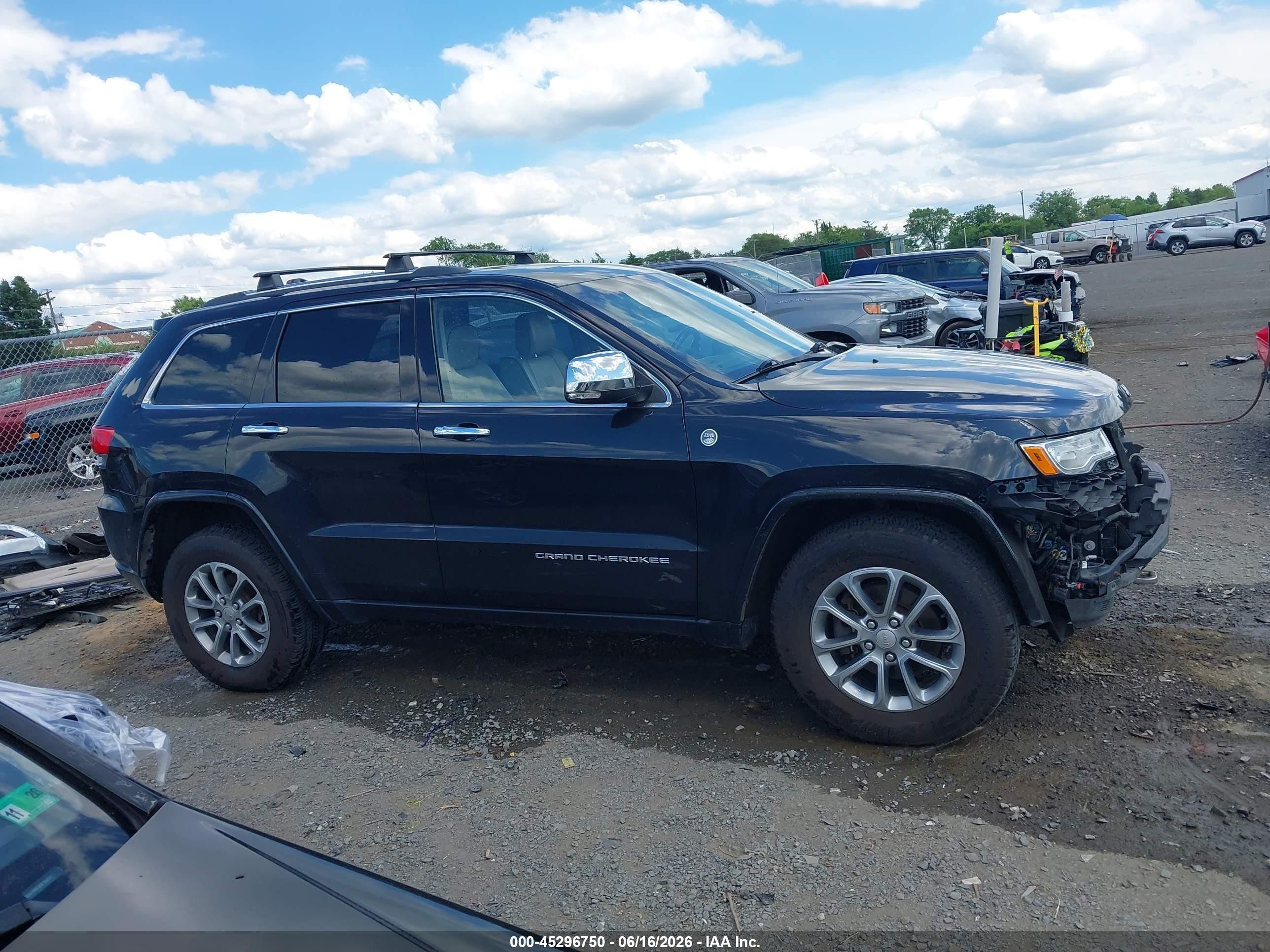 2015 Jeep Grand Cherokee Overland Черный vin: 1C4RJFCG7FC612395