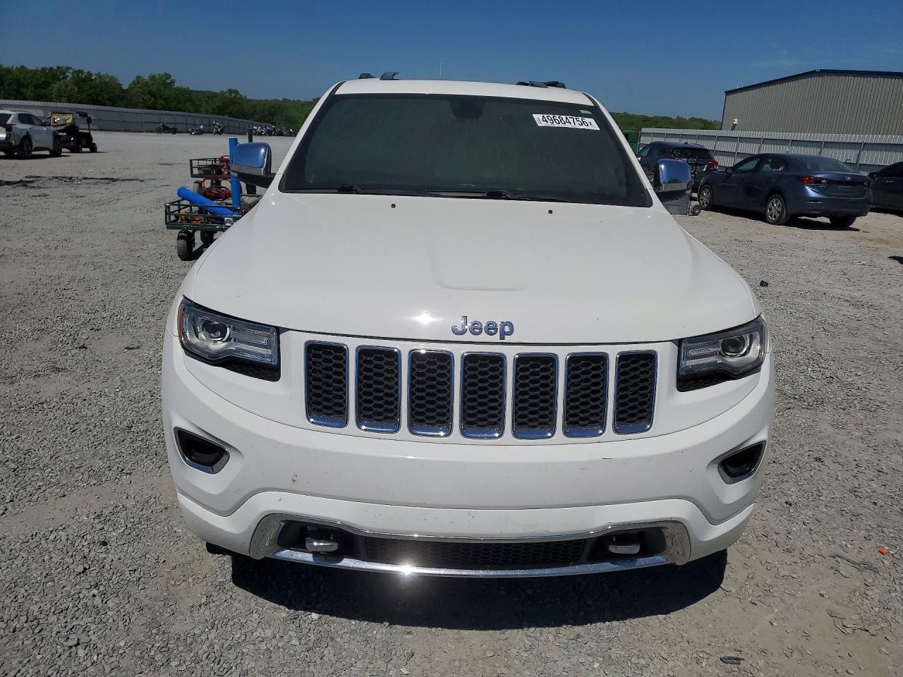 2015 Jeep Grand Cherokee Overland White vin: 1C4RJFCG7FC634140
