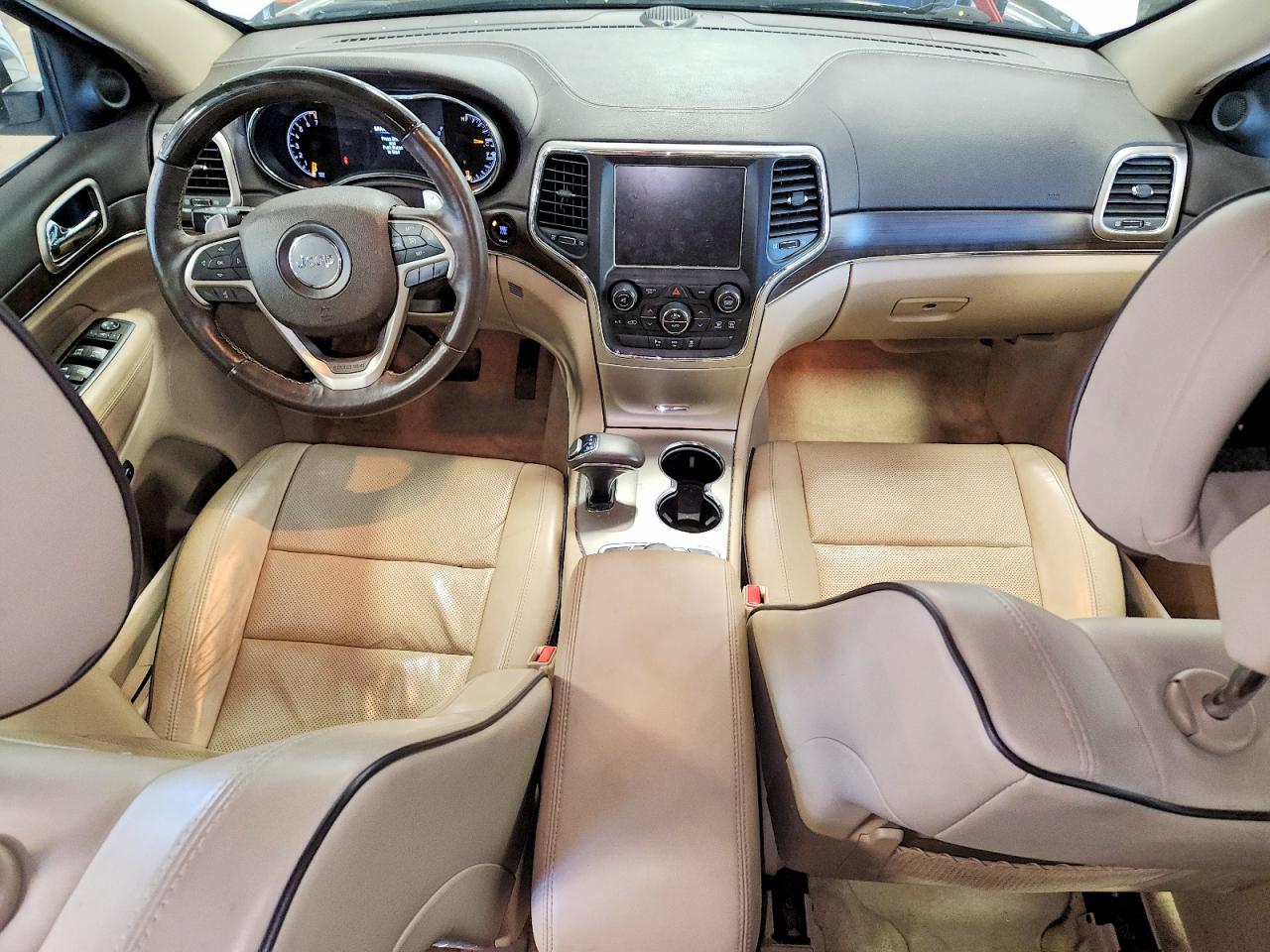 2015 Jeep Grand Cherokee Overland White vin: 1C4RJFCG7FC925723