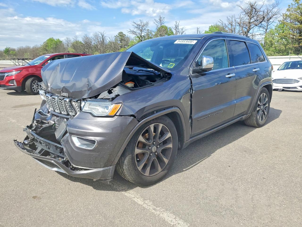 2017 Jeep Grand Cherokee Overland Gray vin: 1C4RJFCG7HC827701