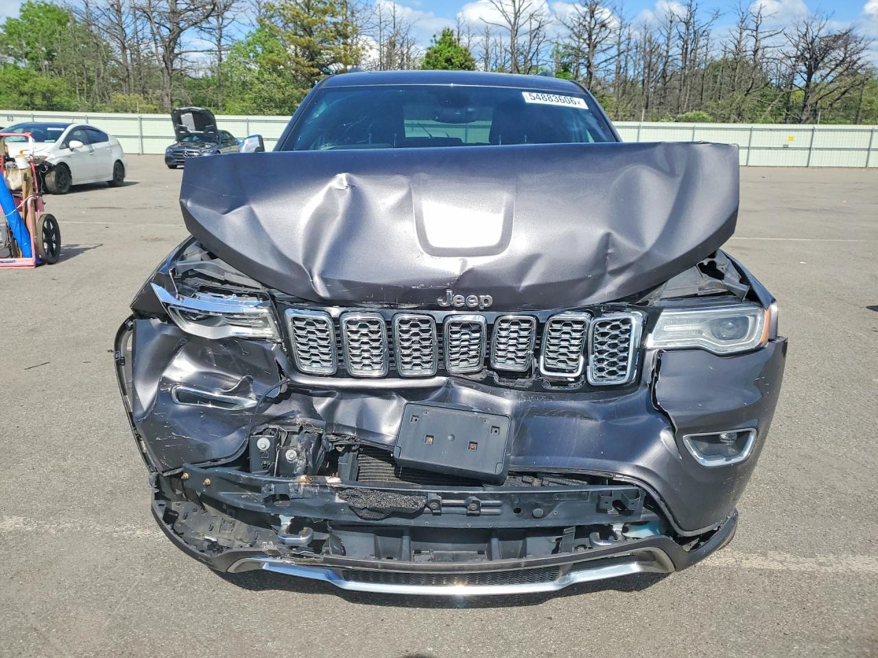 2017 Jeep Grand Cherokee Overland Gray vin: 1C4RJFCG7HC827701
