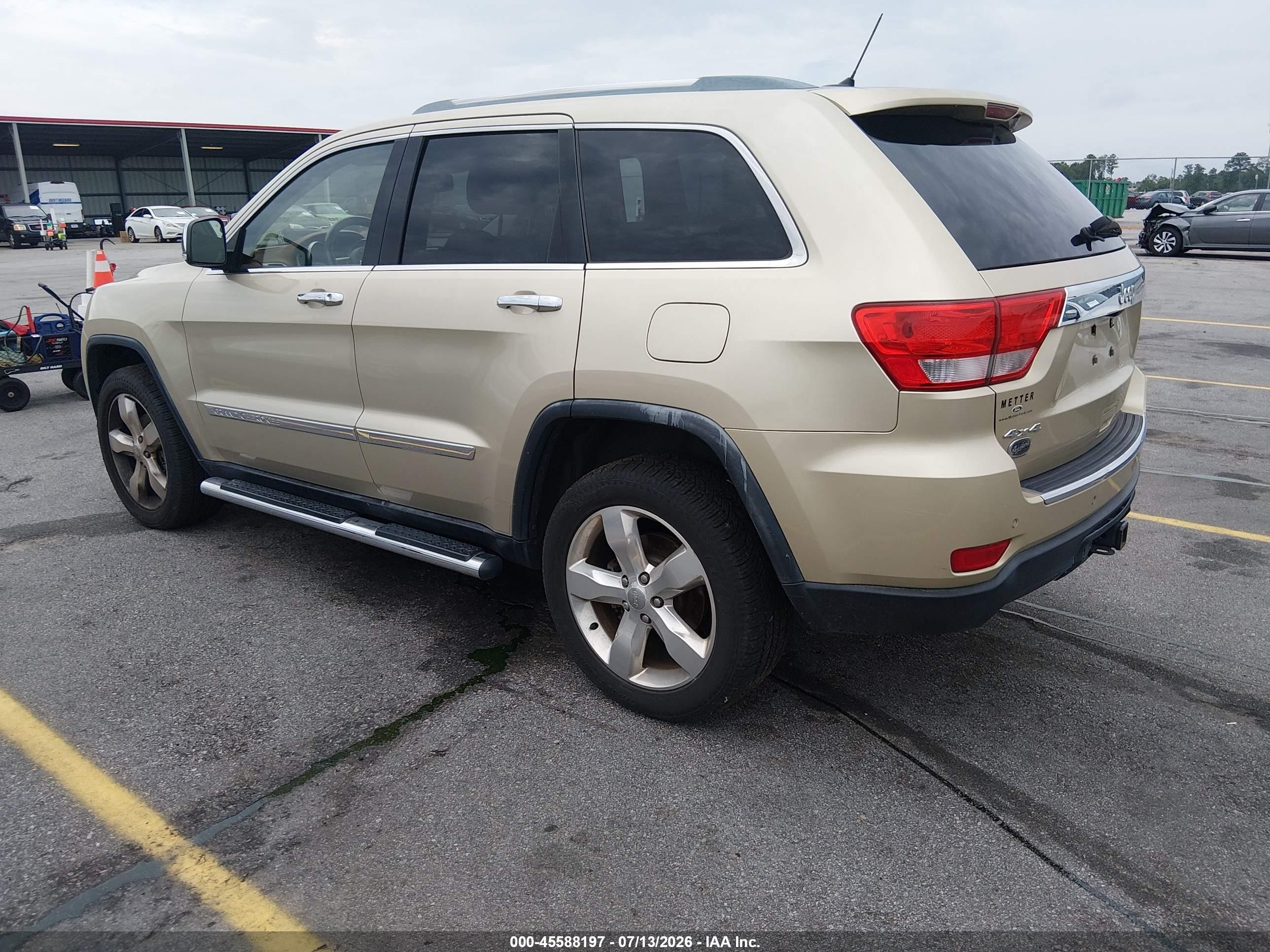2012 Jeep Grand Cherokee Overland Champagne vin: 1C4RJFCG8CC132328