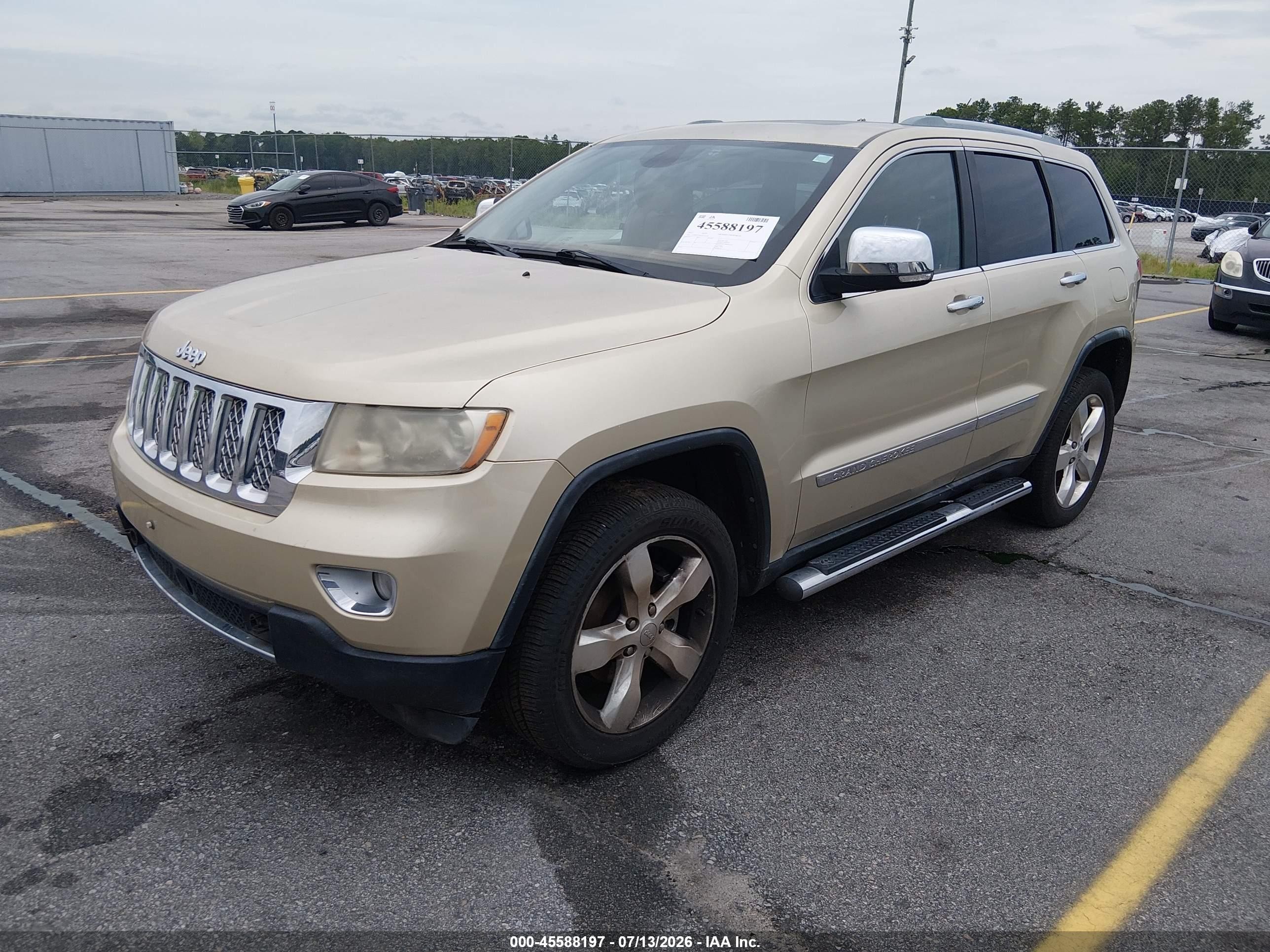 2012 Jeep Grand Cherokee Overland Champagne vin: 1C4RJFCG8CC132328