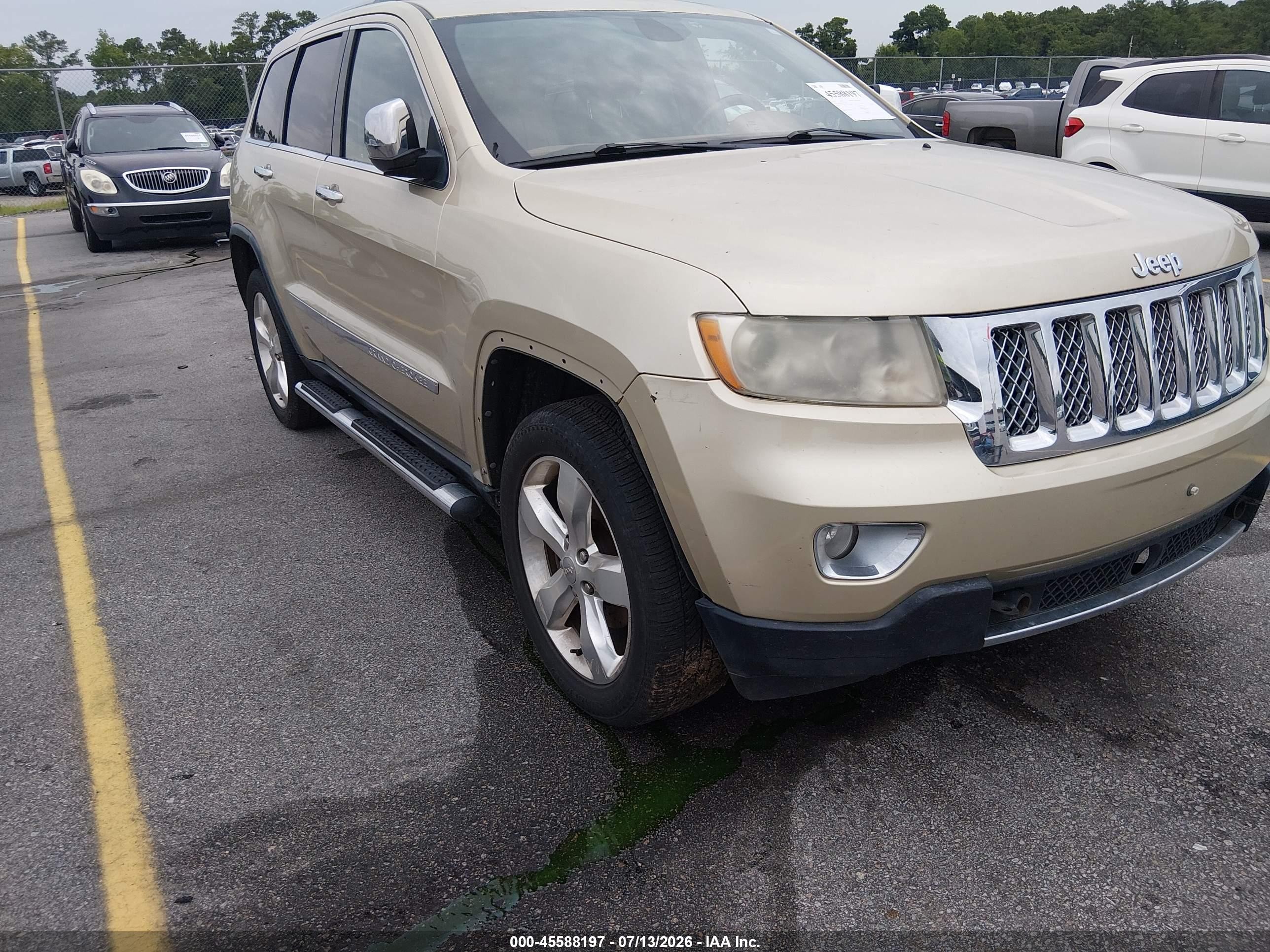 2012 Jeep Grand Cherokee Overland Champagne vin: 1C4RJFCG8CC132328