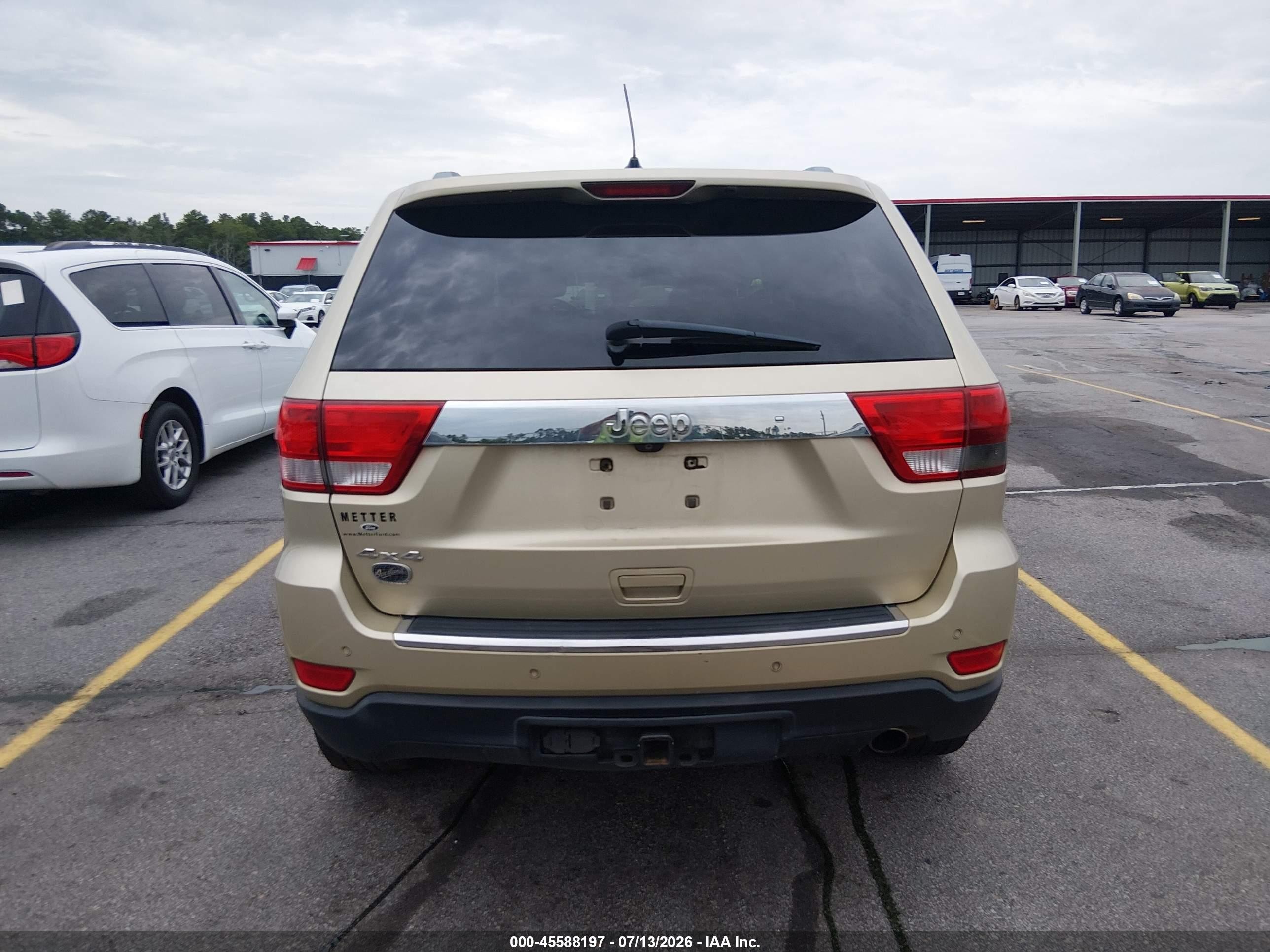 2012 Jeep Grand Cherokee Overland Champagne vin: 1C4RJFCG8CC132328