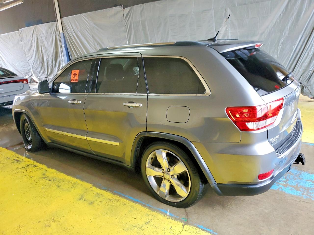 2012 Jeep Grand Cherokee Overland Gray vin: 1C4RJFCG8CC169329