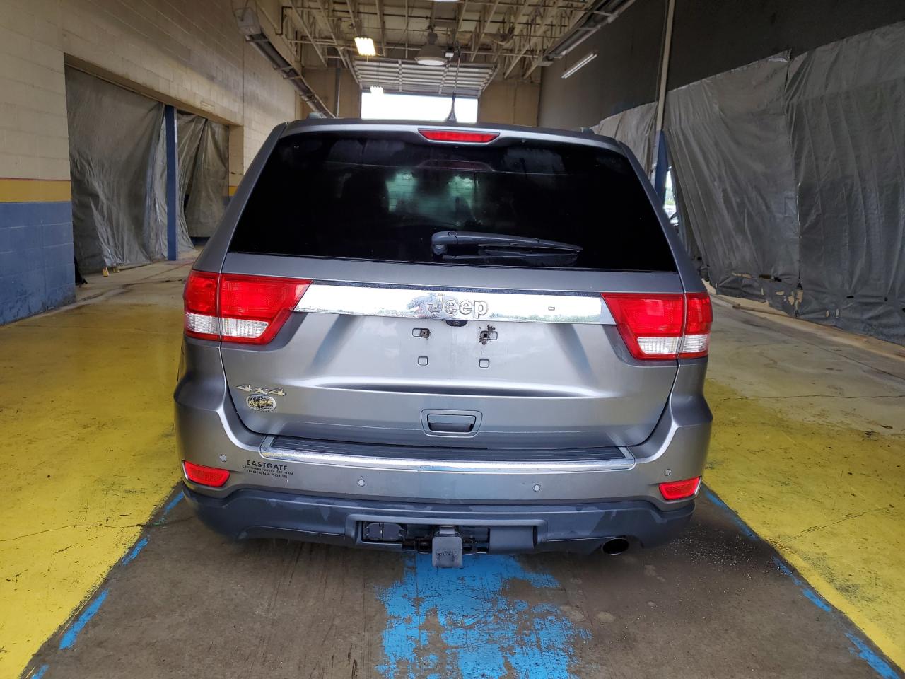 2012 Jeep Grand Cherokee Overland Gray vin: 1C4RJFCG8CC169329 Damage: Rear Bumper, Chipped, 3