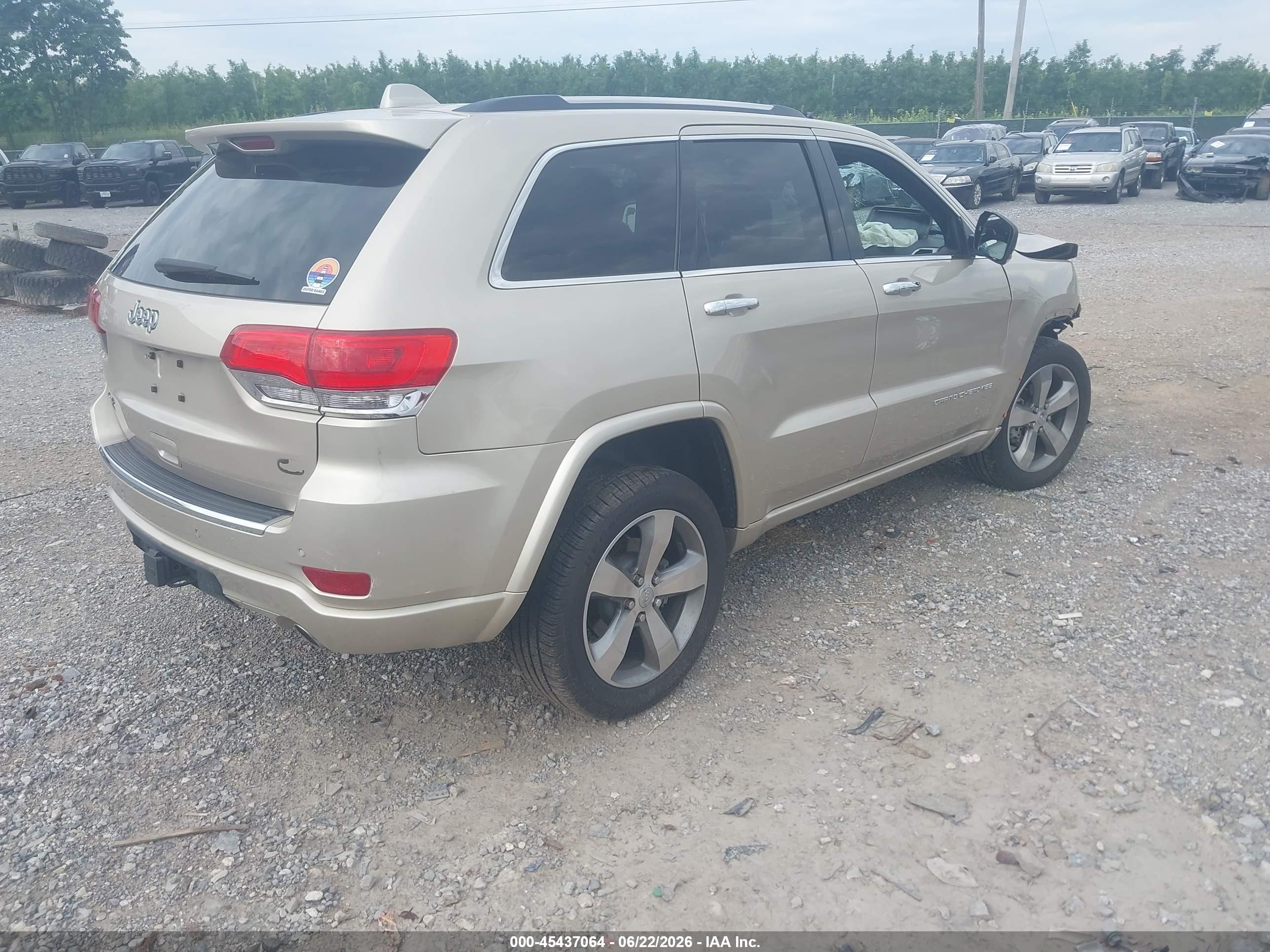 2014 Jeep Grand Cherokee Overland Желто-коричневый vin: 1C4RJFCG8EC152985