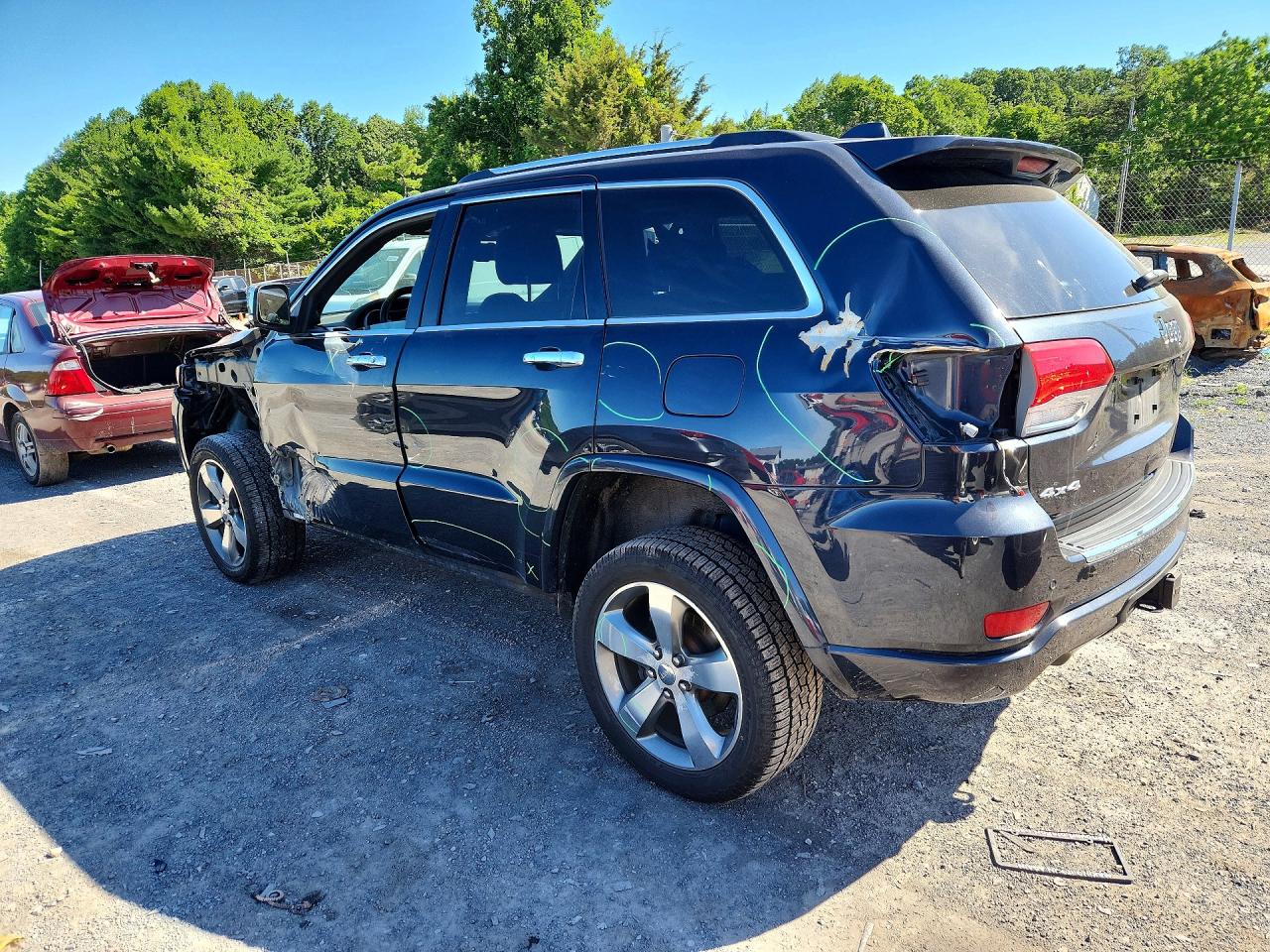 2014 Jeep Grand Cherokee Overland Black vin: 1C4RJFCG8EC162075