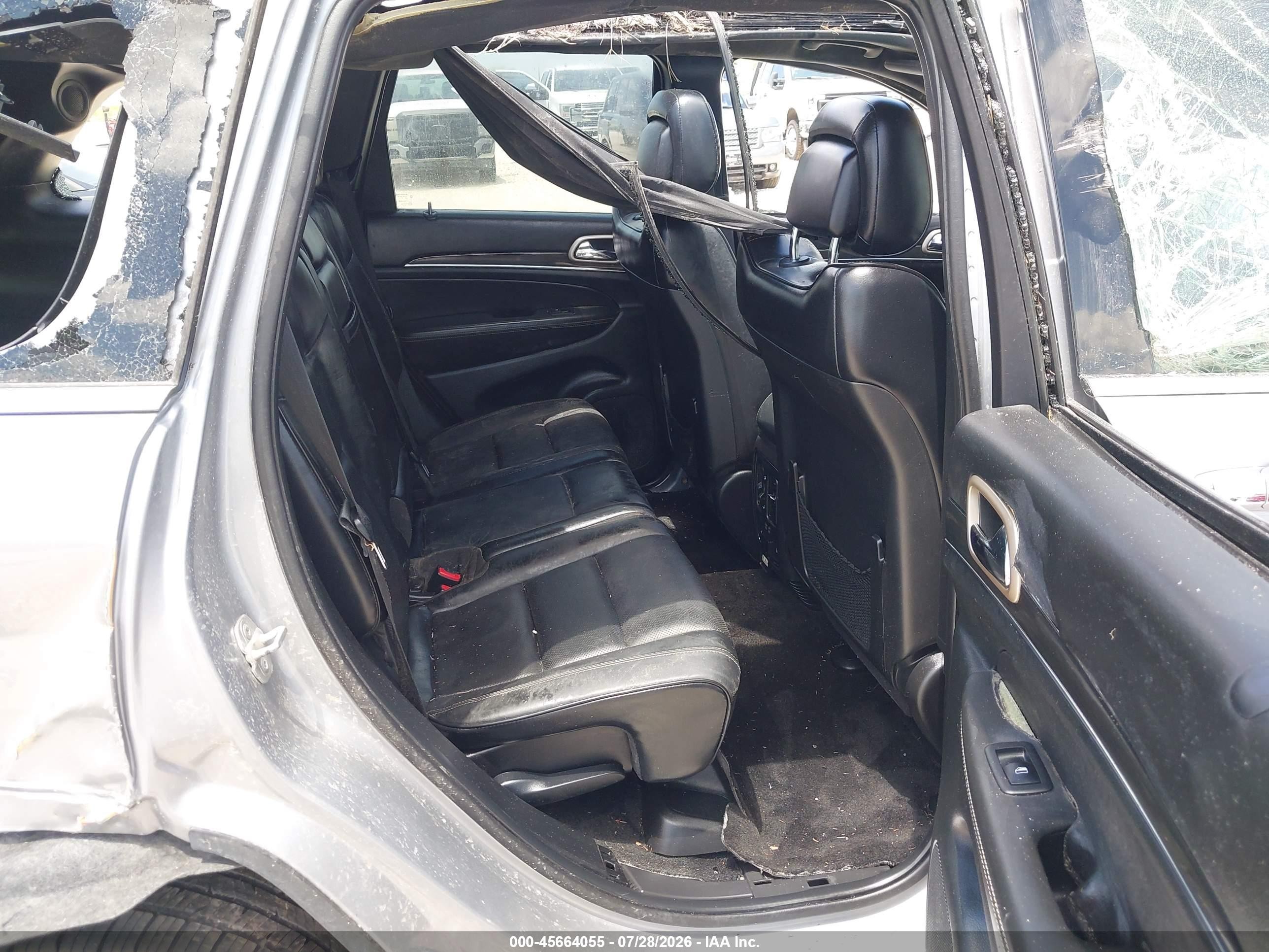 2014 Jeep Grand Cherokee Overland Серебряный vin: 1C4RJFCG8EC232593