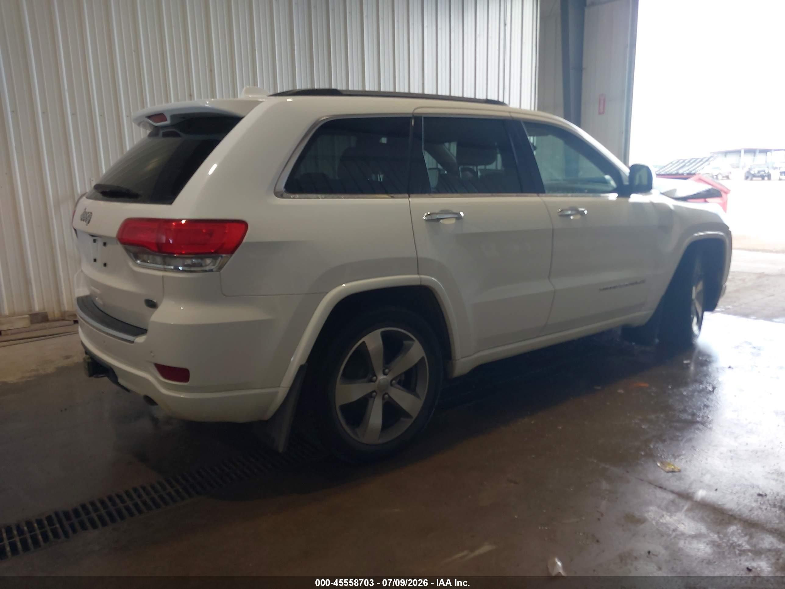 2014 Jeep Grand Cherokee Overland Белый vin: 1C4RJFCG8EC239396