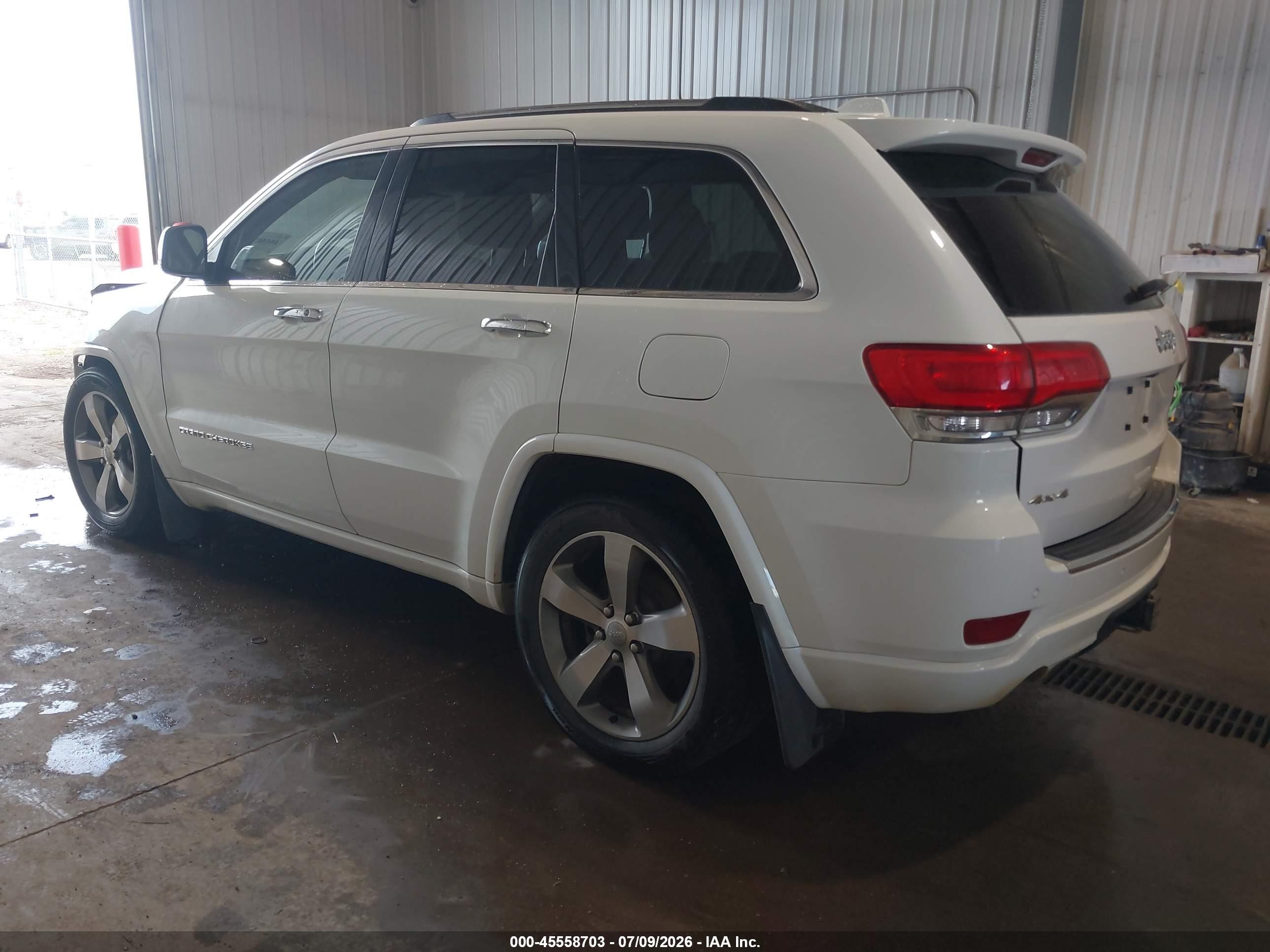 2014 Jeep Grand Cherokee Overland Белый vin: 1C4RJFCG8EC239396