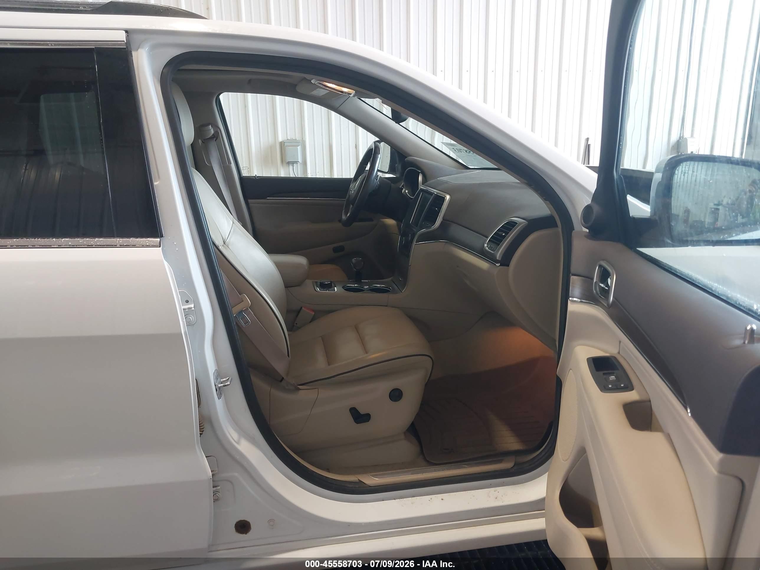 2014 Jeep Grand Cherokee Overland Белый vin: 1C4RJFCG8EC239396