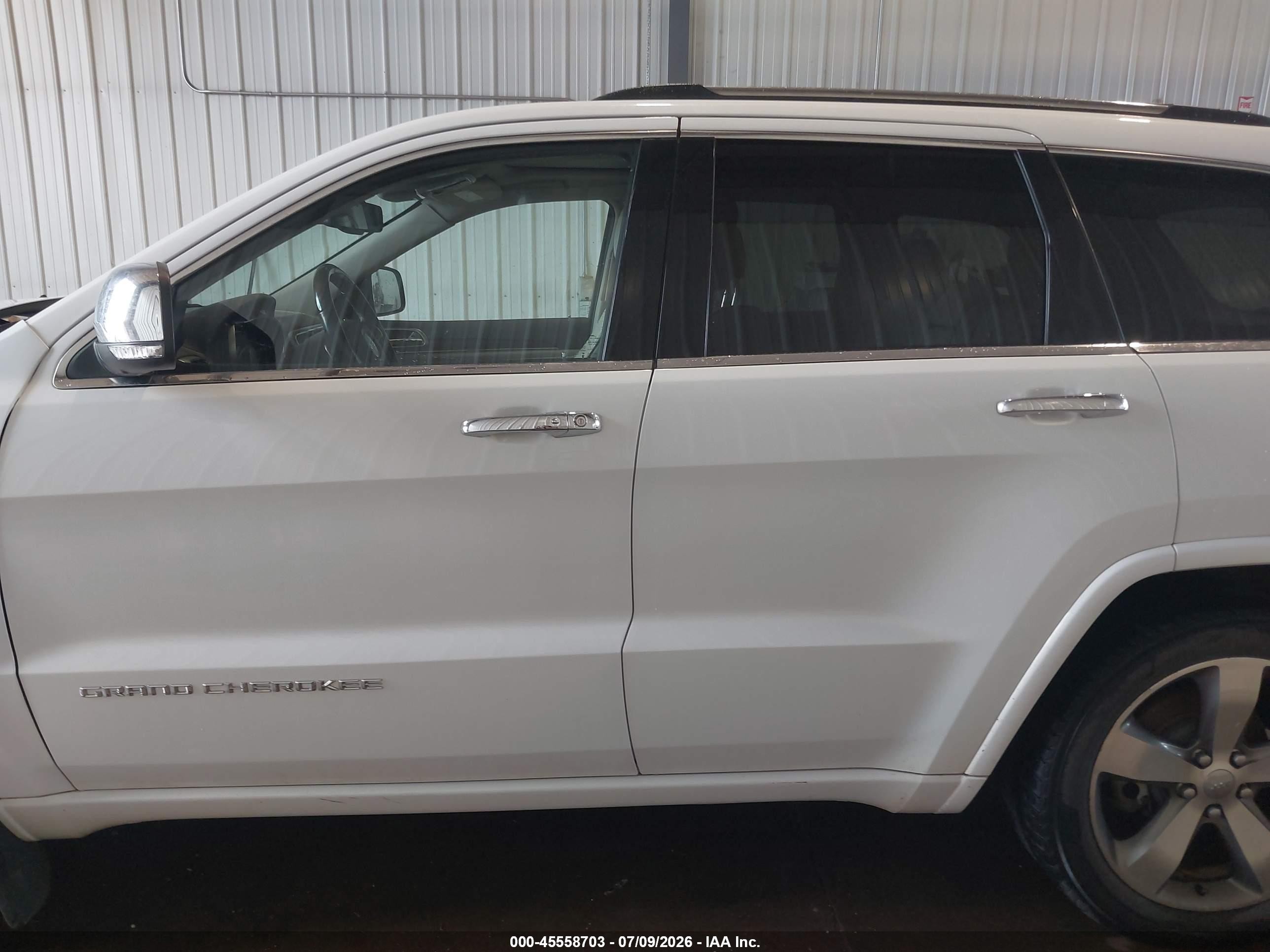 2014 Jeep Grand Cherokee Overland Белый vin: 1C4RJFCG8EC239396