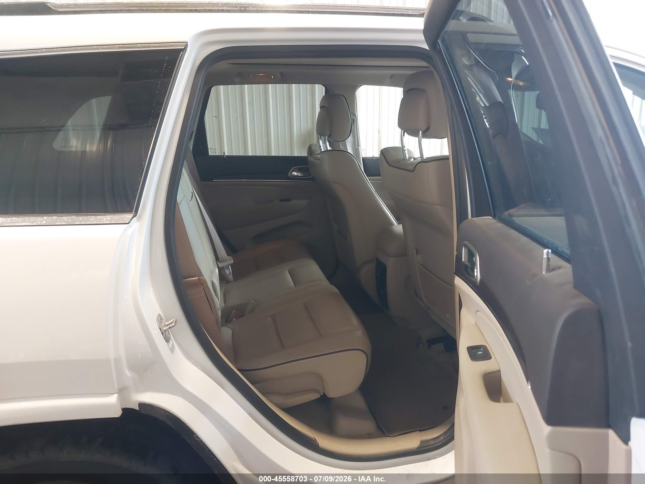 2014 Jeep Grand Cherokee Overland Белый vin: 1C4RJFCG8EC239396