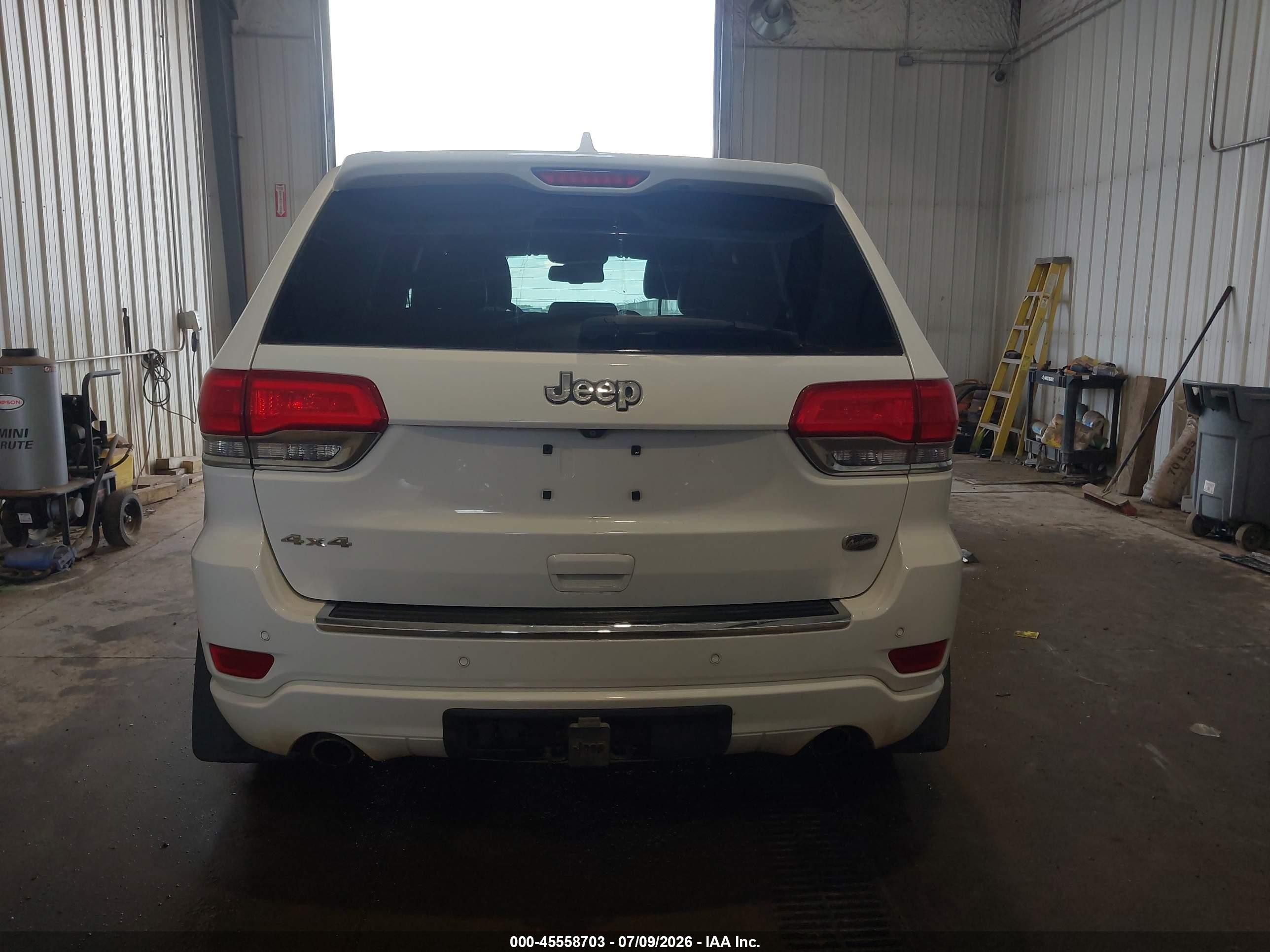 2014 Jeep Grand Cherokee Overland Белый vin: 1C4RJFCG8EC239396