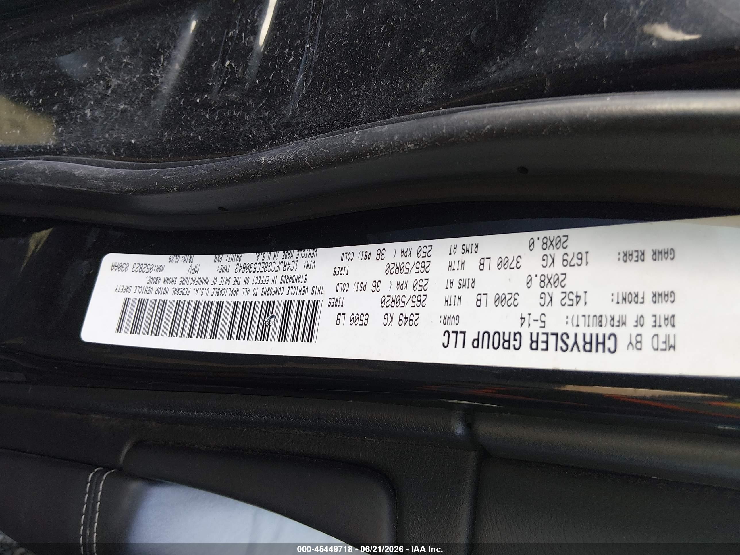 2014 Jeep Grand Cherokee Overland Black vin: 1C4RJFCG8EC530643