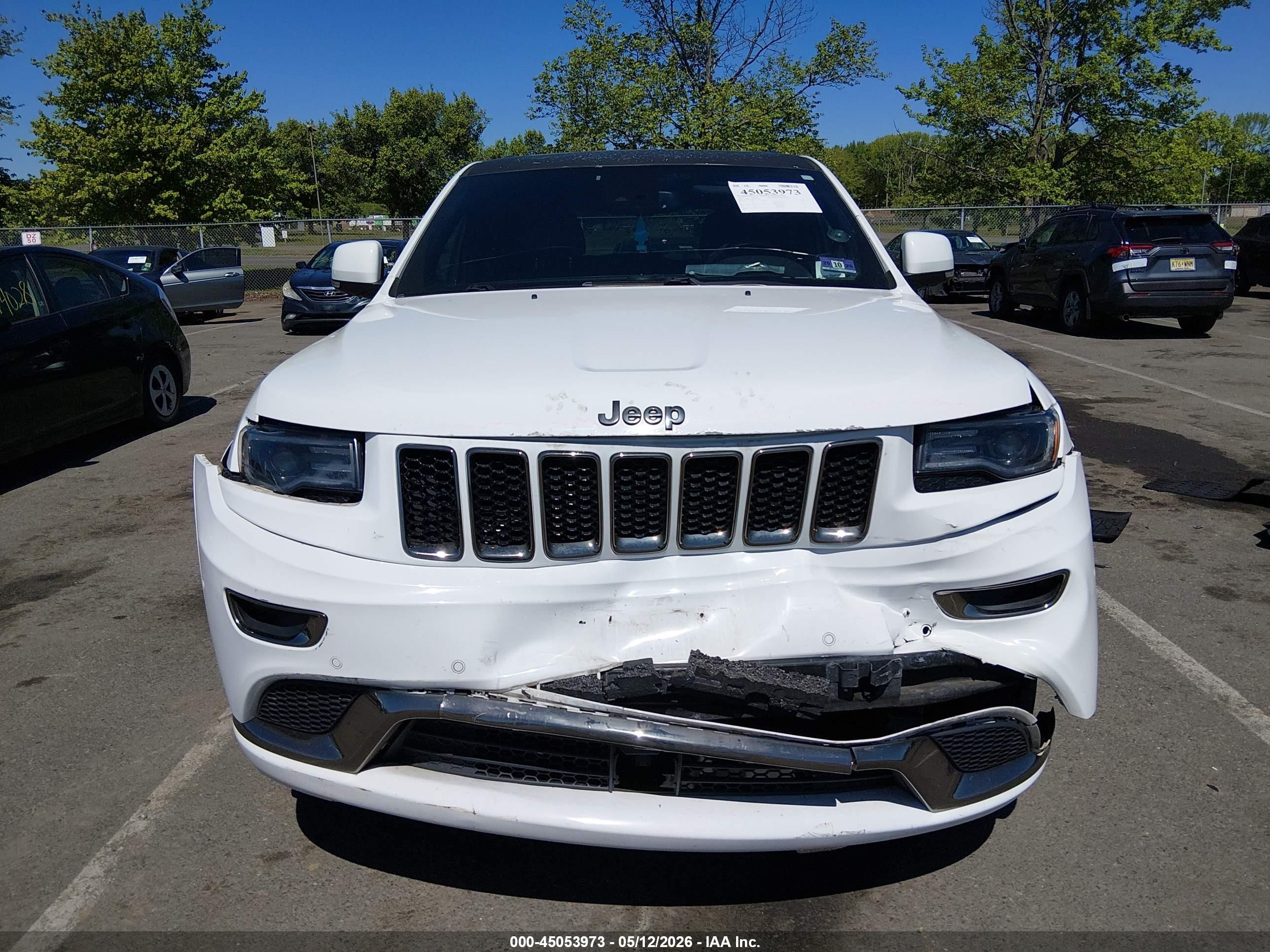 2015 Jeep Grand Cherokee High Altitude White vin: 1C4RJFCG8FC225595
