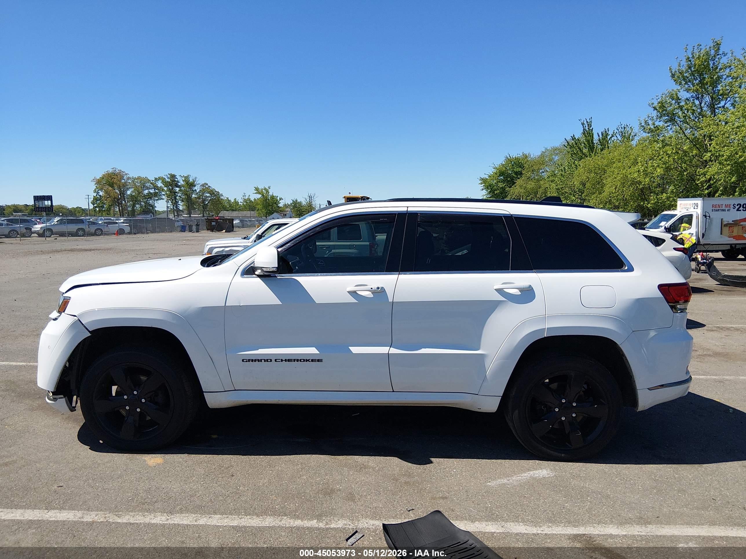 2015 Jeep Grand Cherokee High Altitude White vin: 1C4RJFCG8FC225595