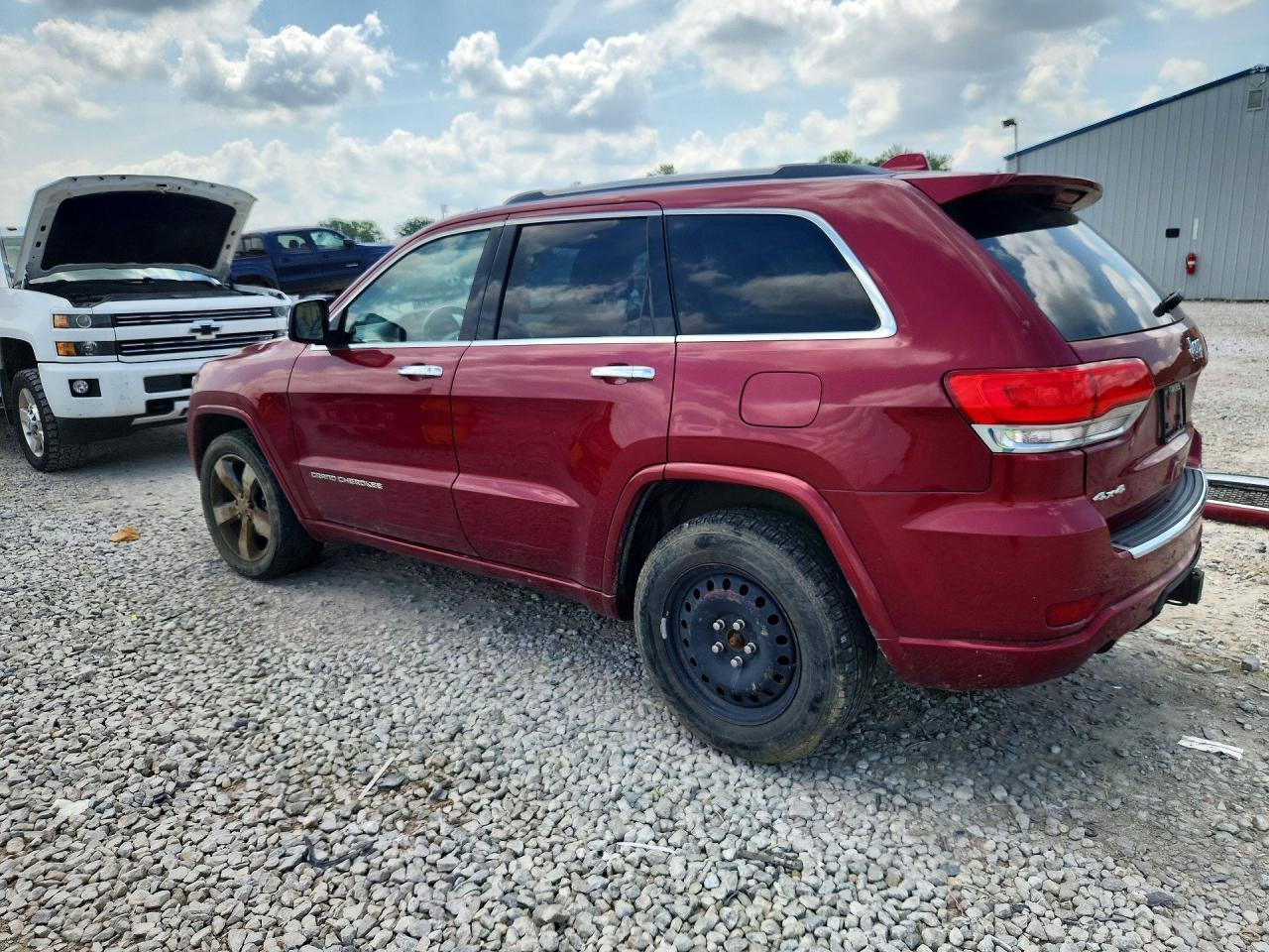 2015 Jeep Grand Cherokee Overland Red vin: 1C4RJFCG8FC664294