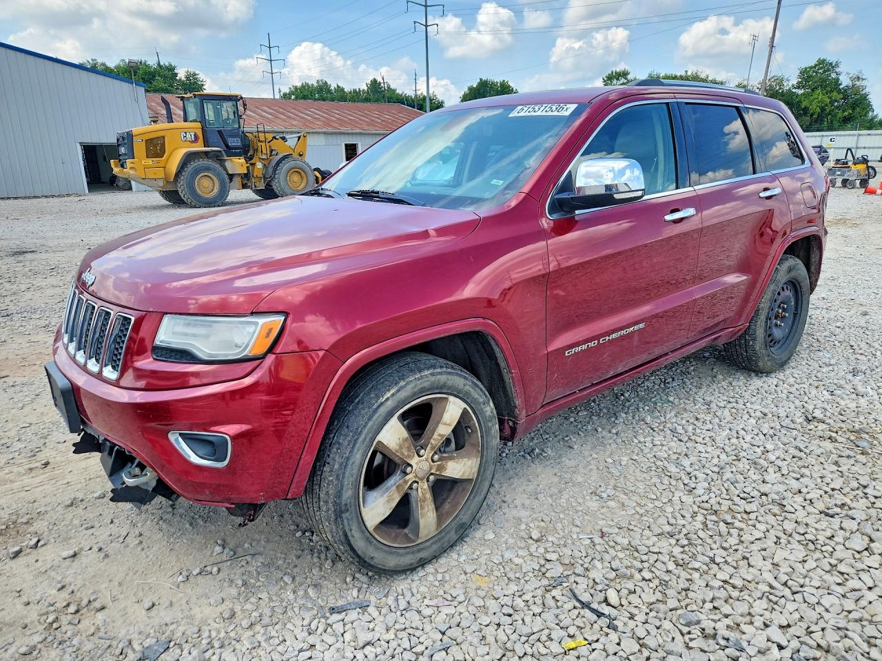 2015 Jeep Grand Cherokee Overland Red vin: 1C4RJFCG8FC664294