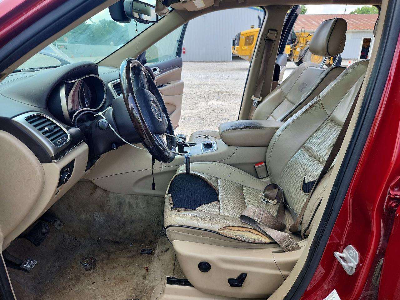 2015 Jeep Grand Cherokee Overland Red vin: 1C4RJFCG8FC664294