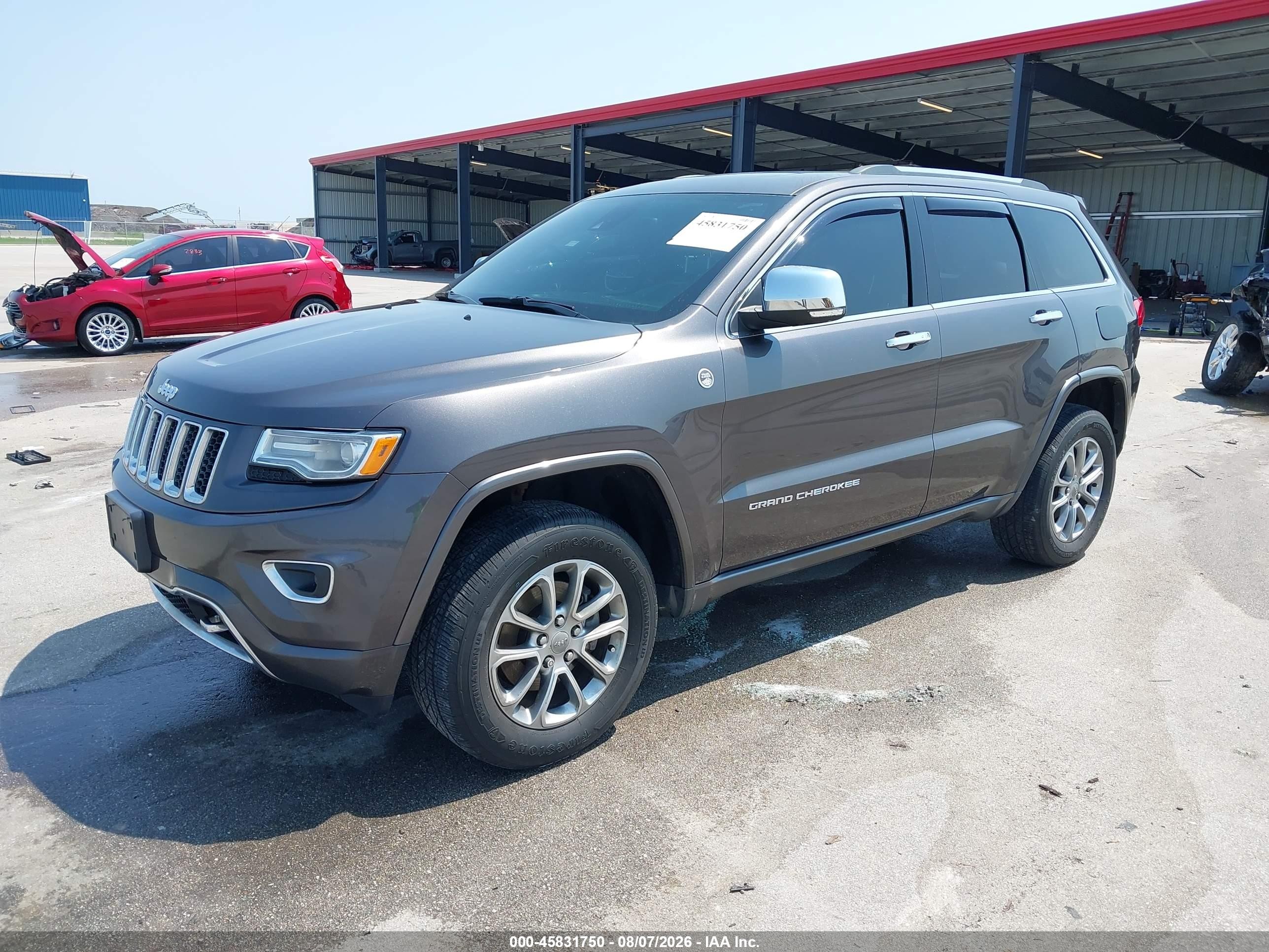 2015 Jeep Grand Cherokee Overland Gray vin: 1C4RJFCG8FC748941