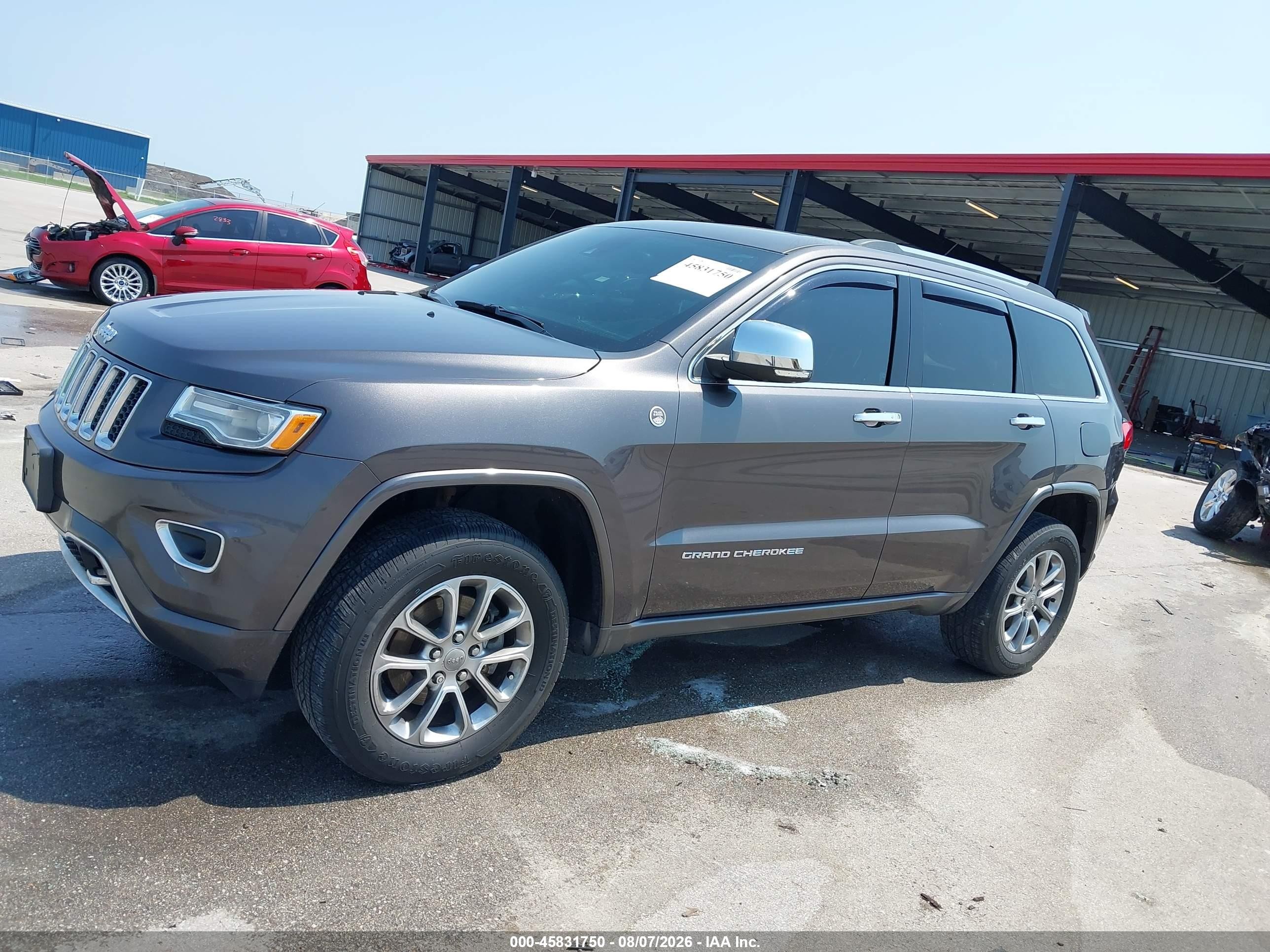 2015 Jeep Grand Cherokee Overland Gray vin: 1C4RJFCG8FC748941
