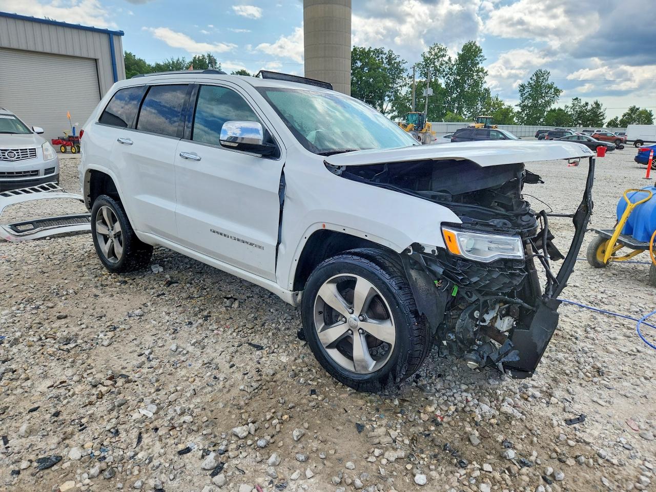 2015 Jeep Grand Cherokee Overland White vin: 1C4RJFCG8FC901009